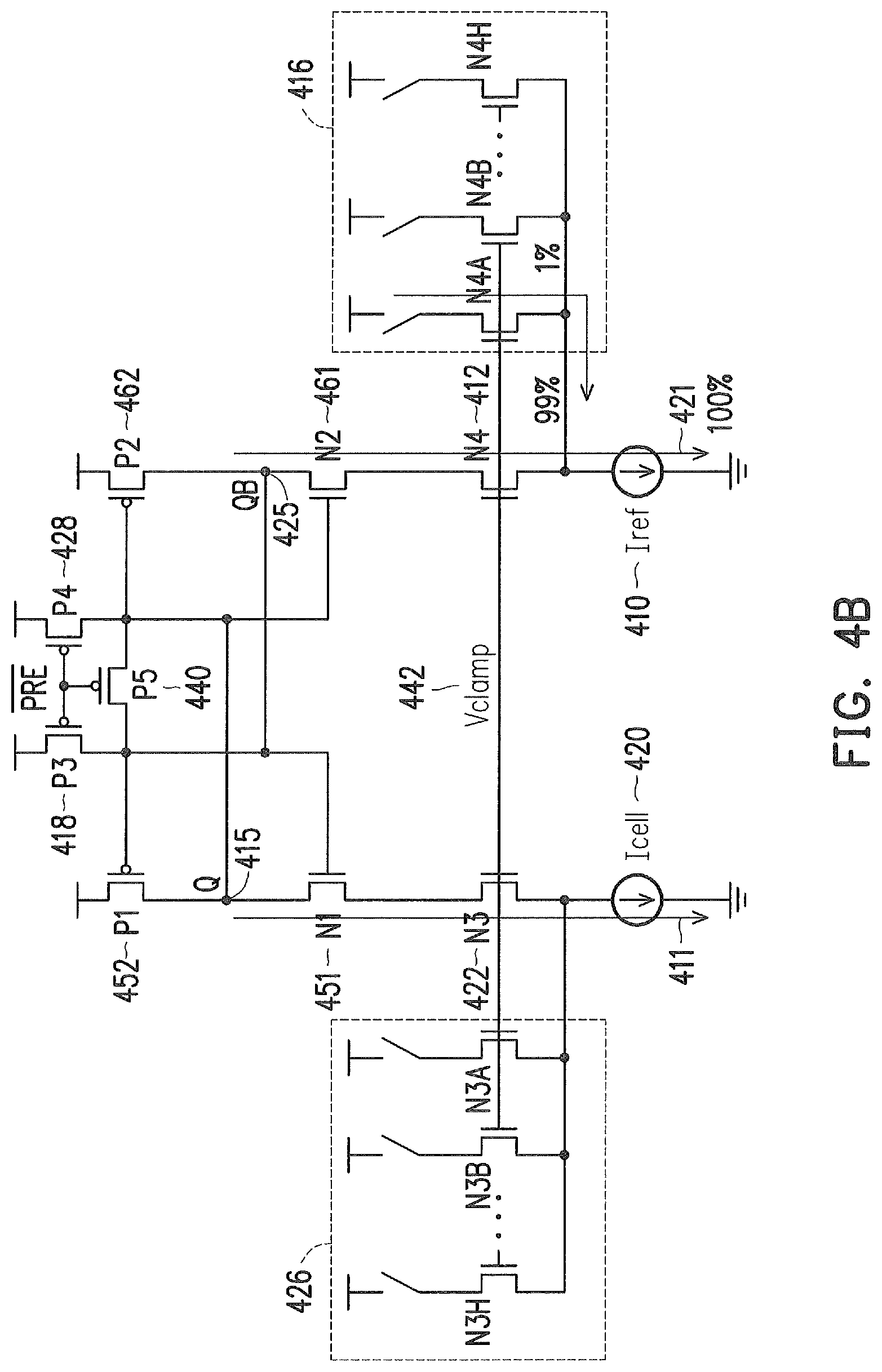Patent US11783873 Figure 5 – Circuits and methods for compensating a mismatch in a sense amplifier