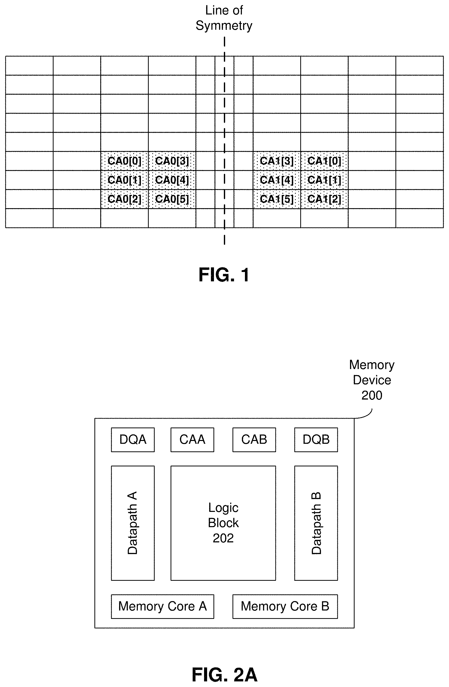 Patent US11783879 — Memory device comprising programmable command-and-address and/or data interfaces — Figure 1