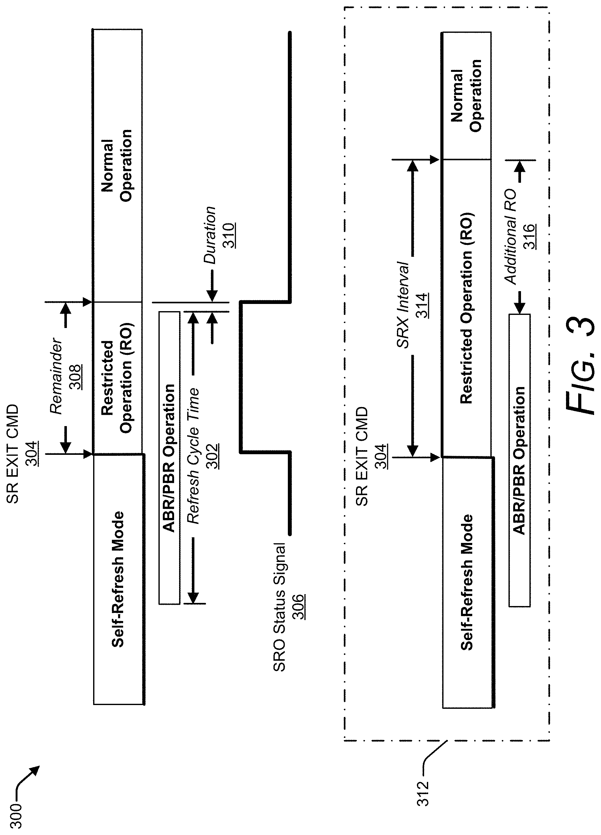 Patent US11783885 Figure 3 – Interactive memory self-refresh control