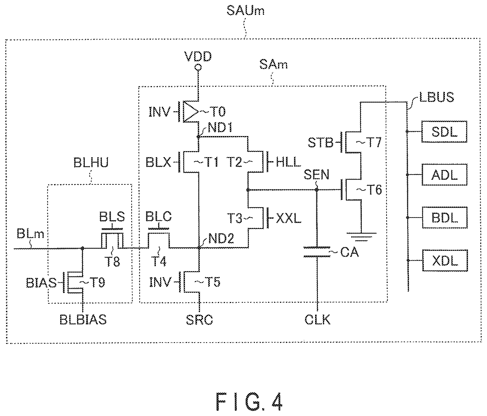 Patent US11783888 Figure 4 – Semiconductor memory device having memory chip bonded to a CMOS chip including a peripheral circuit