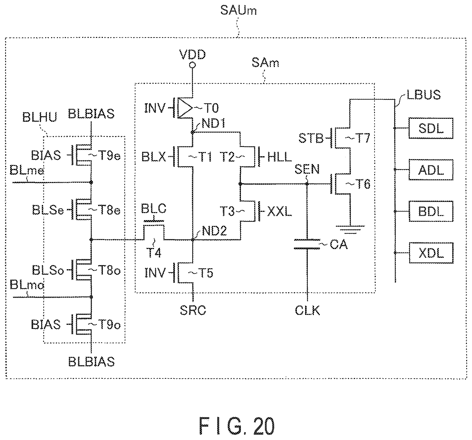 Patent US11783888 Figure 20 – Semiconductor memory device having memory chip bonded to a CMOS chip including a peripheral circuit