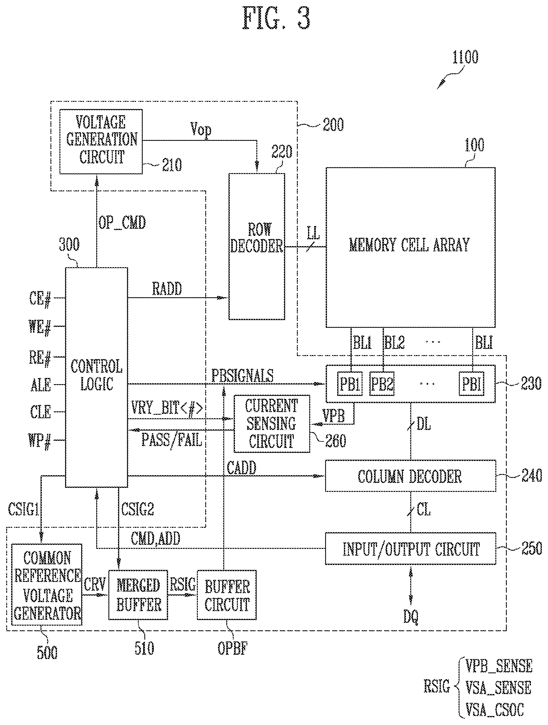 Patent US11783889 Figure 3 – Merged buffer and memory device including the merged buffer