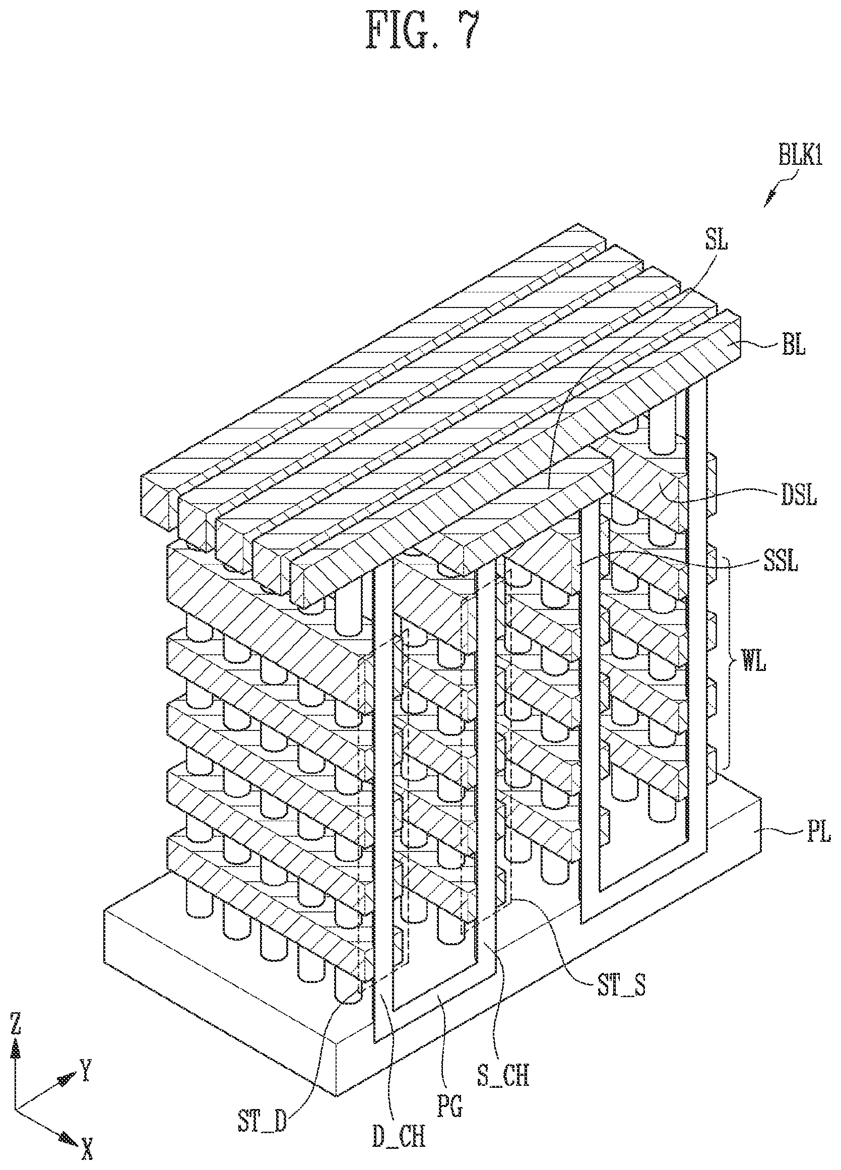 Patent US11783889 Figure 7 – Merged buffer and memory device including the merged buffer
