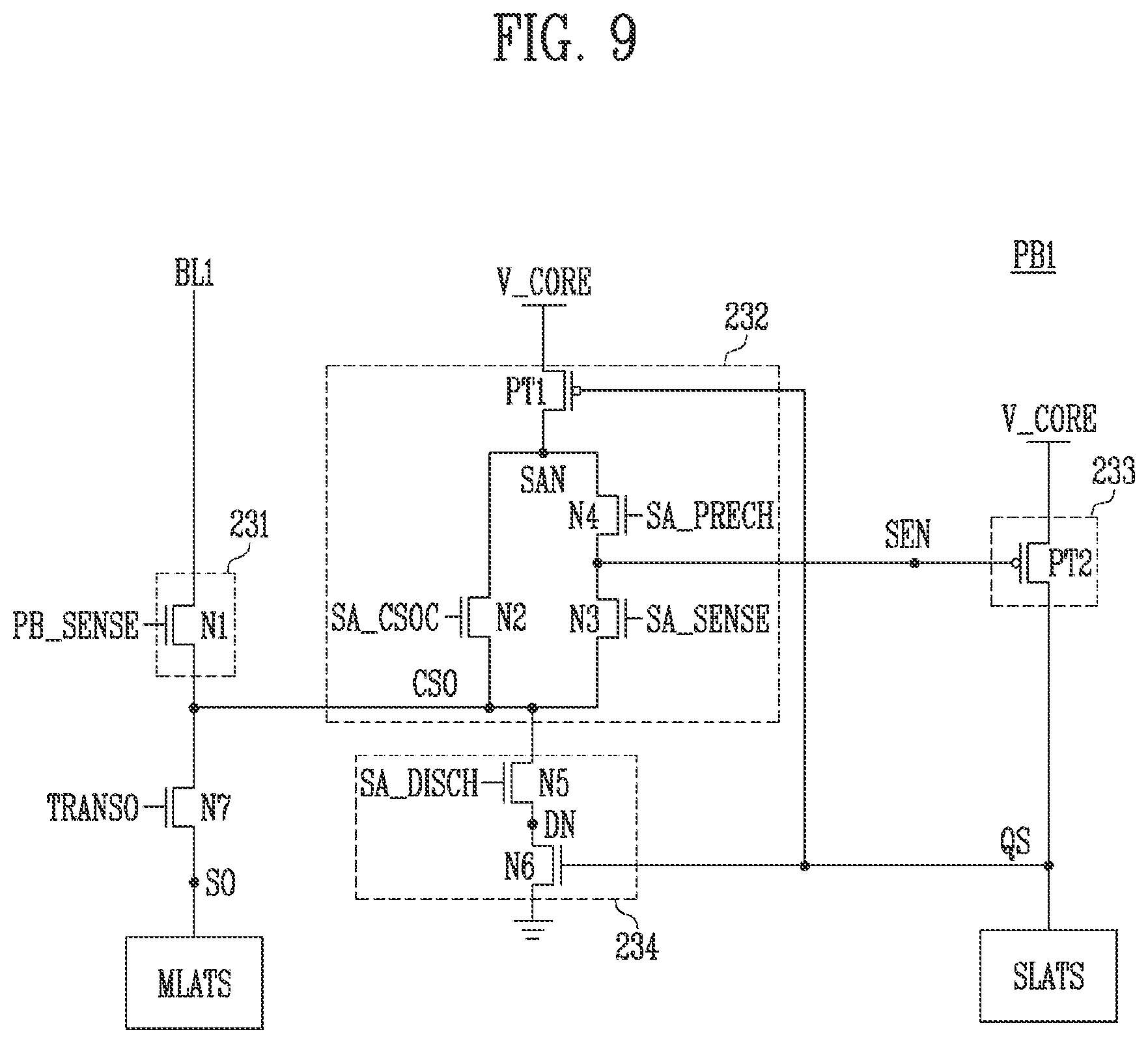 Patent US11783889 Figure 9 – Merged buffer and memory device including the merged buffer