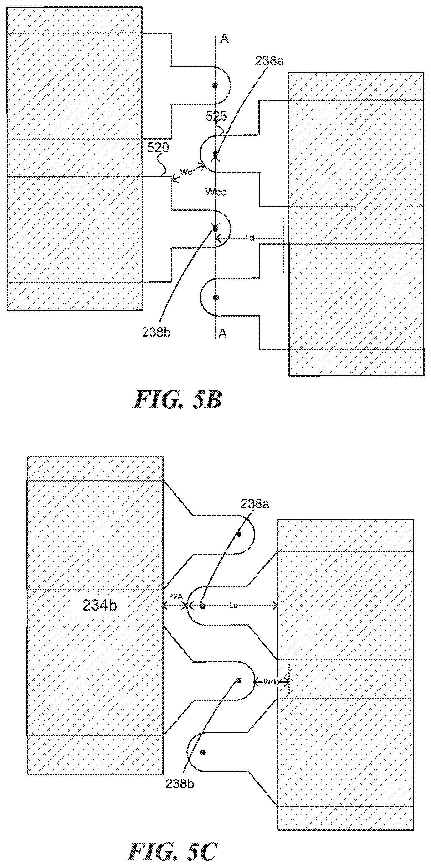 Patent US11783896 Figure 6 – Interleaved string drivers, string driver with narrow active region, and gated LDD string driver