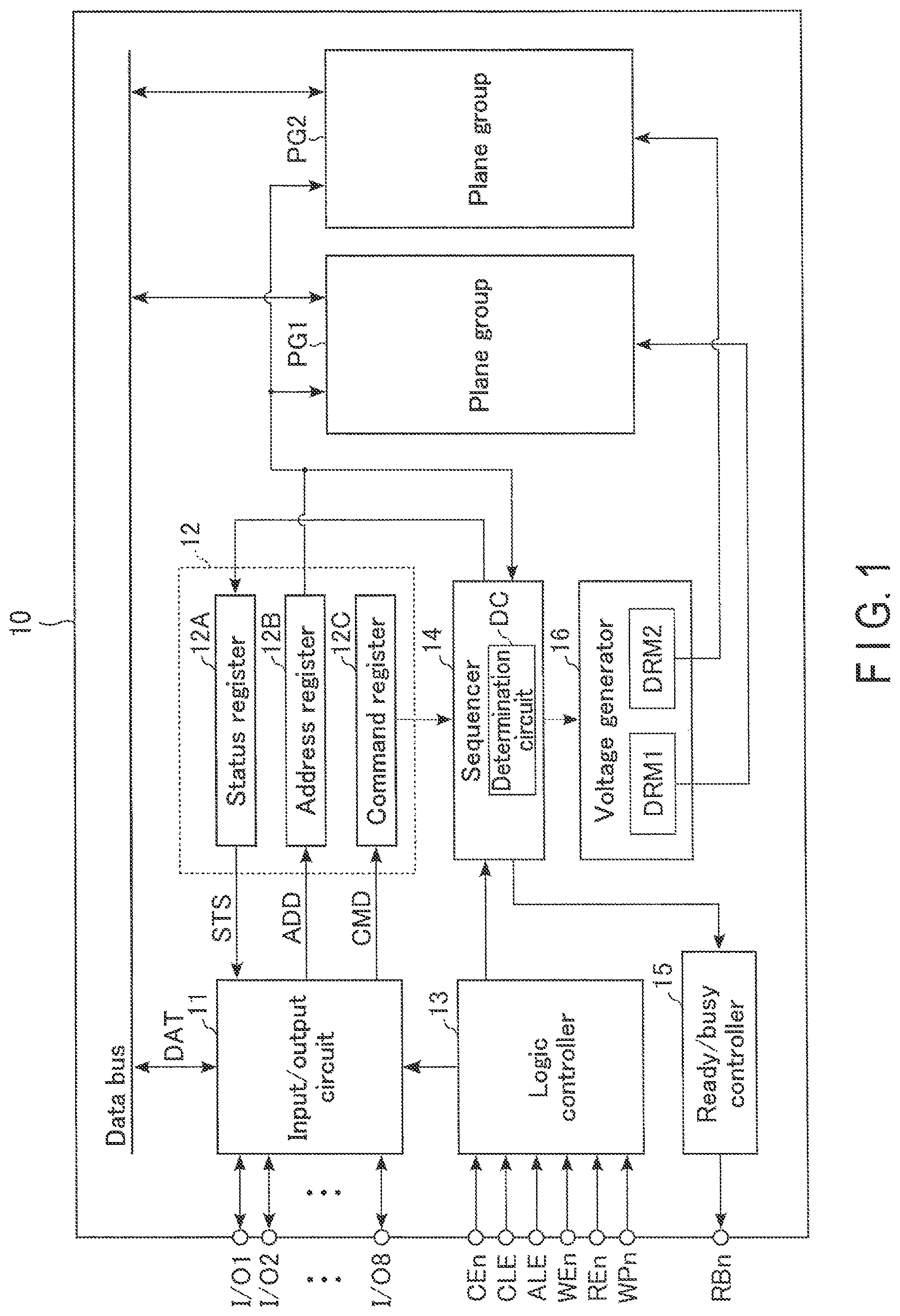 Patent US11783899 Figure 1 – Semiconductor memory device