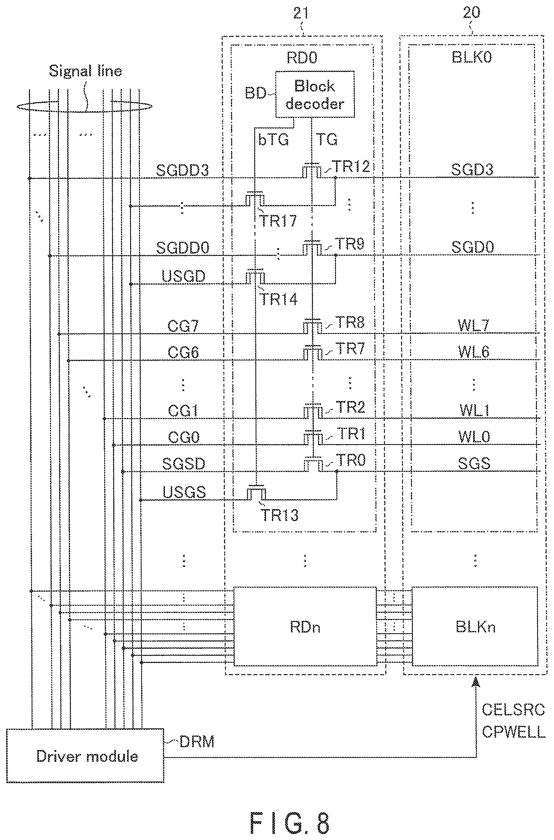 Patent US11783899 Figure 7 – Semiconductor memory device
