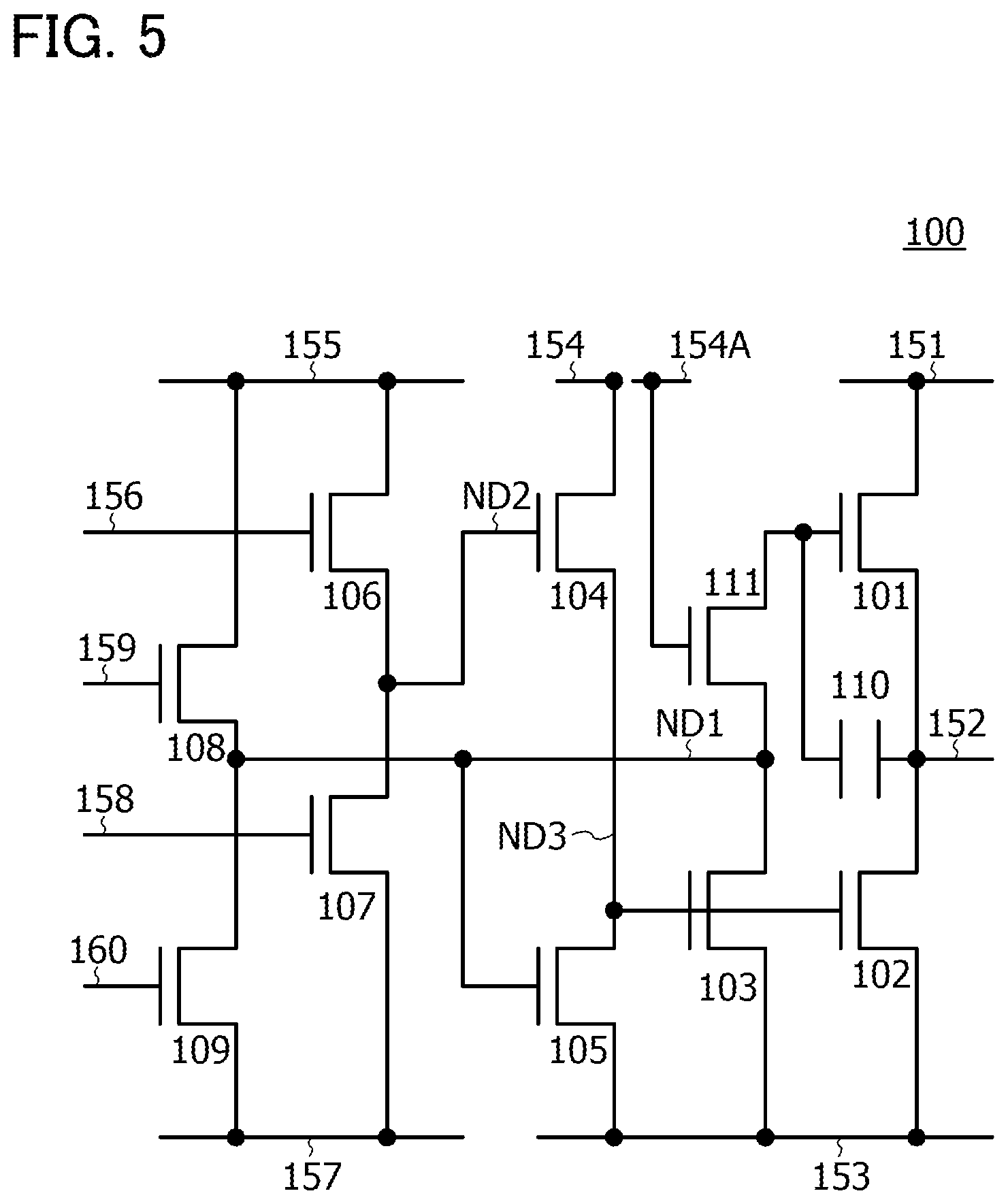 Patent US11783906 Figure 5 – Semiconductor device and electronic device