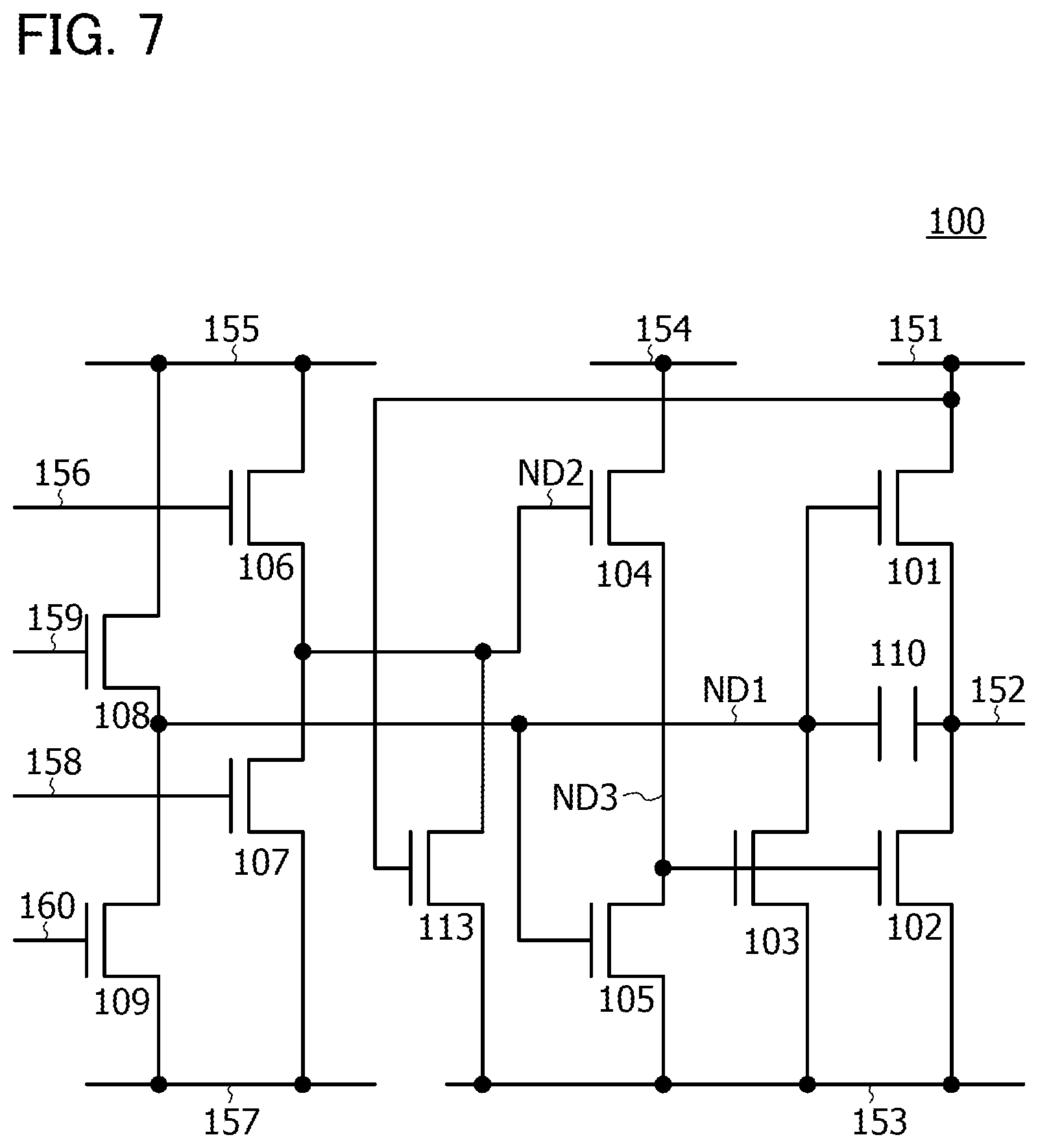Patent US11783906 Figure 7 – Semiconductor device and electronic device