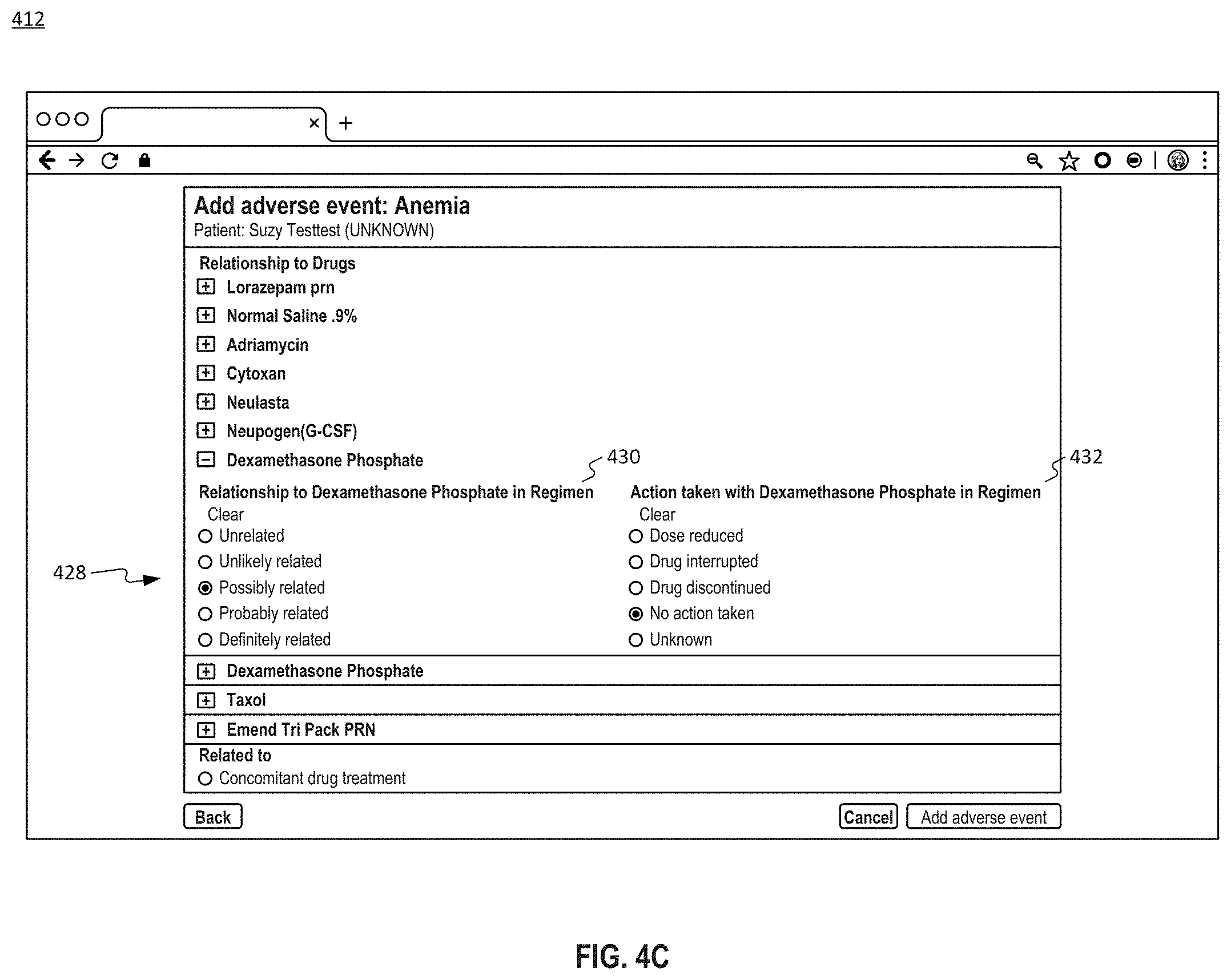 Patent US11783923 Figure 6 – Systems and methods for tracking patient events