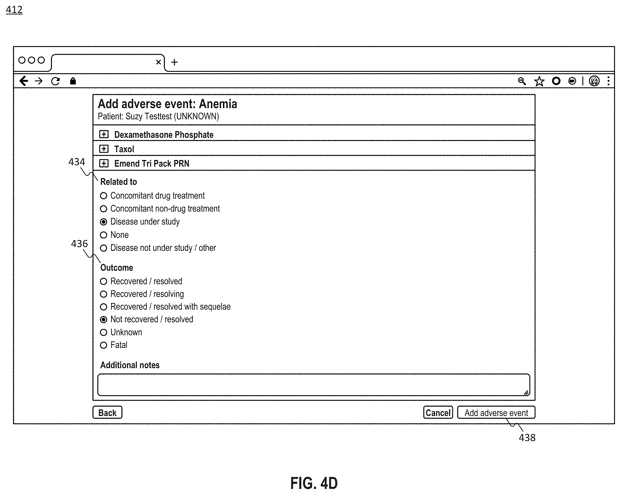 Patent US11783923 Figure 7 – Systems and methods for tracking patient events