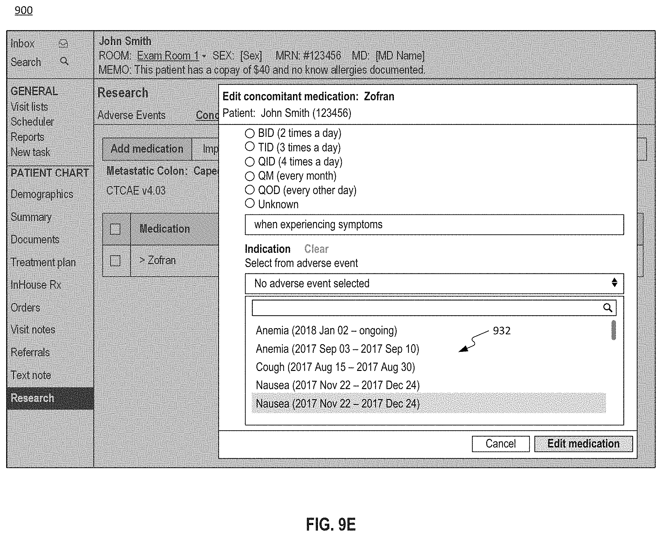 Patent US11783923 Figure 19 – Systems and methods for tracking patient events