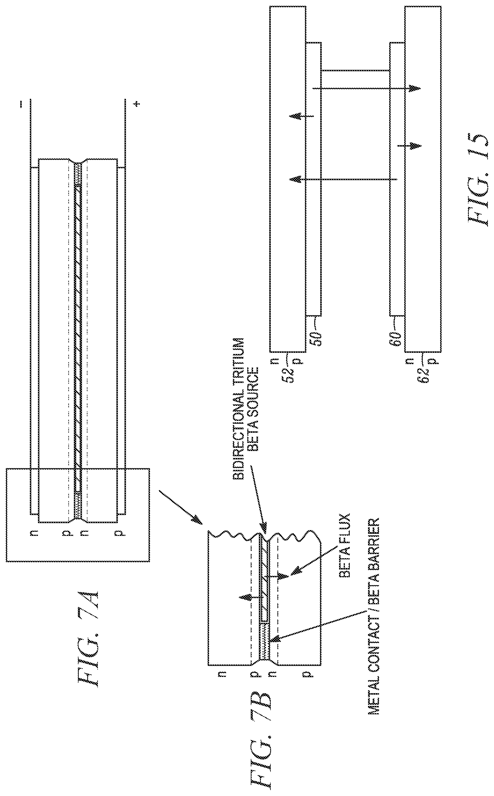 Patent US11783956 Figure 7 – Semiconductor device with epitaxial liftoff layers for directly converting radioisotope emissions into electrical power