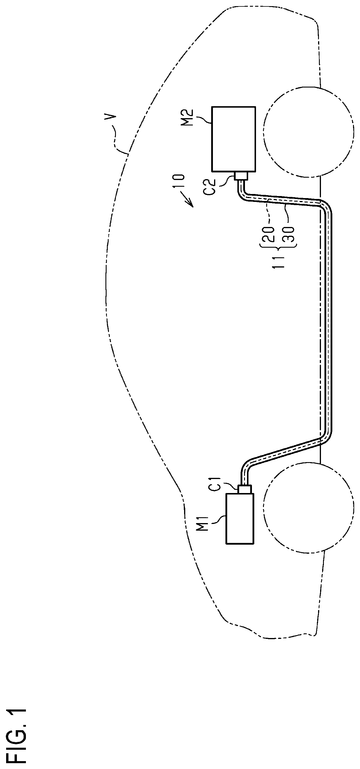 Patent US11783962 Figure 1 – Wire harness