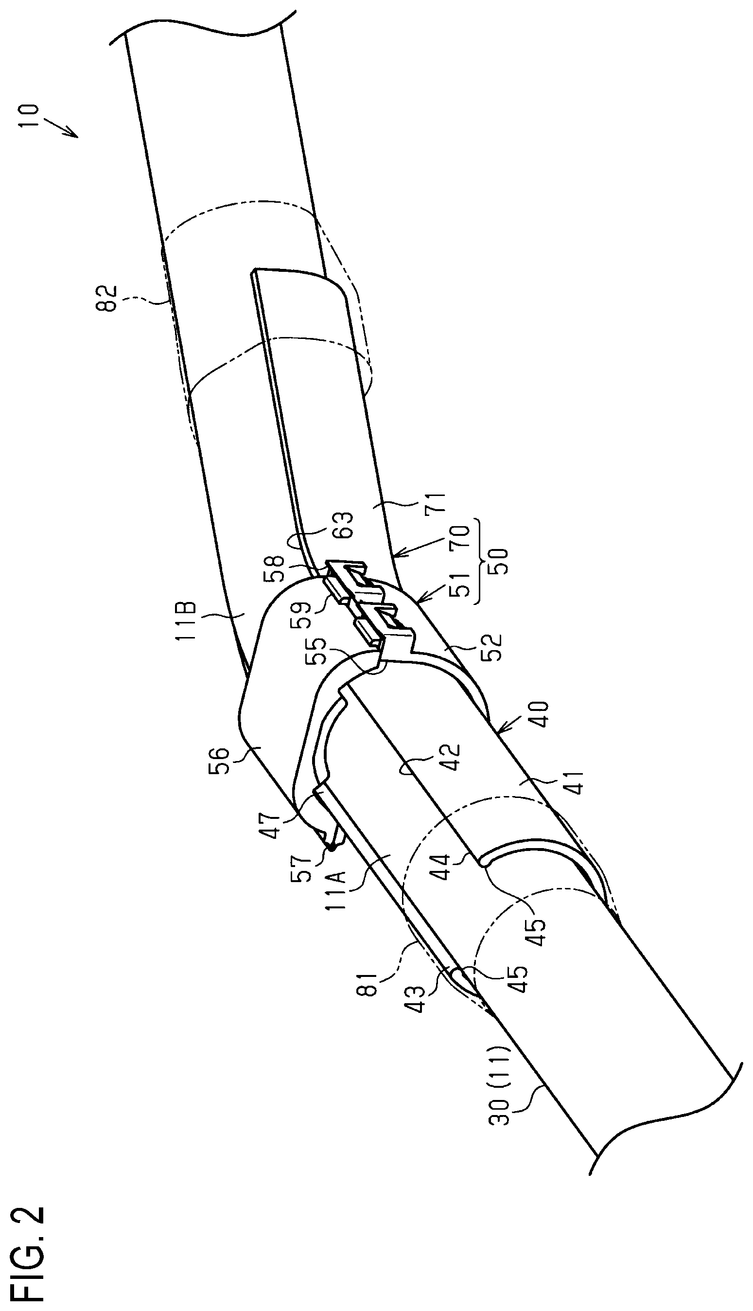 Patent US11783962 Figure 2 – Wire harness
