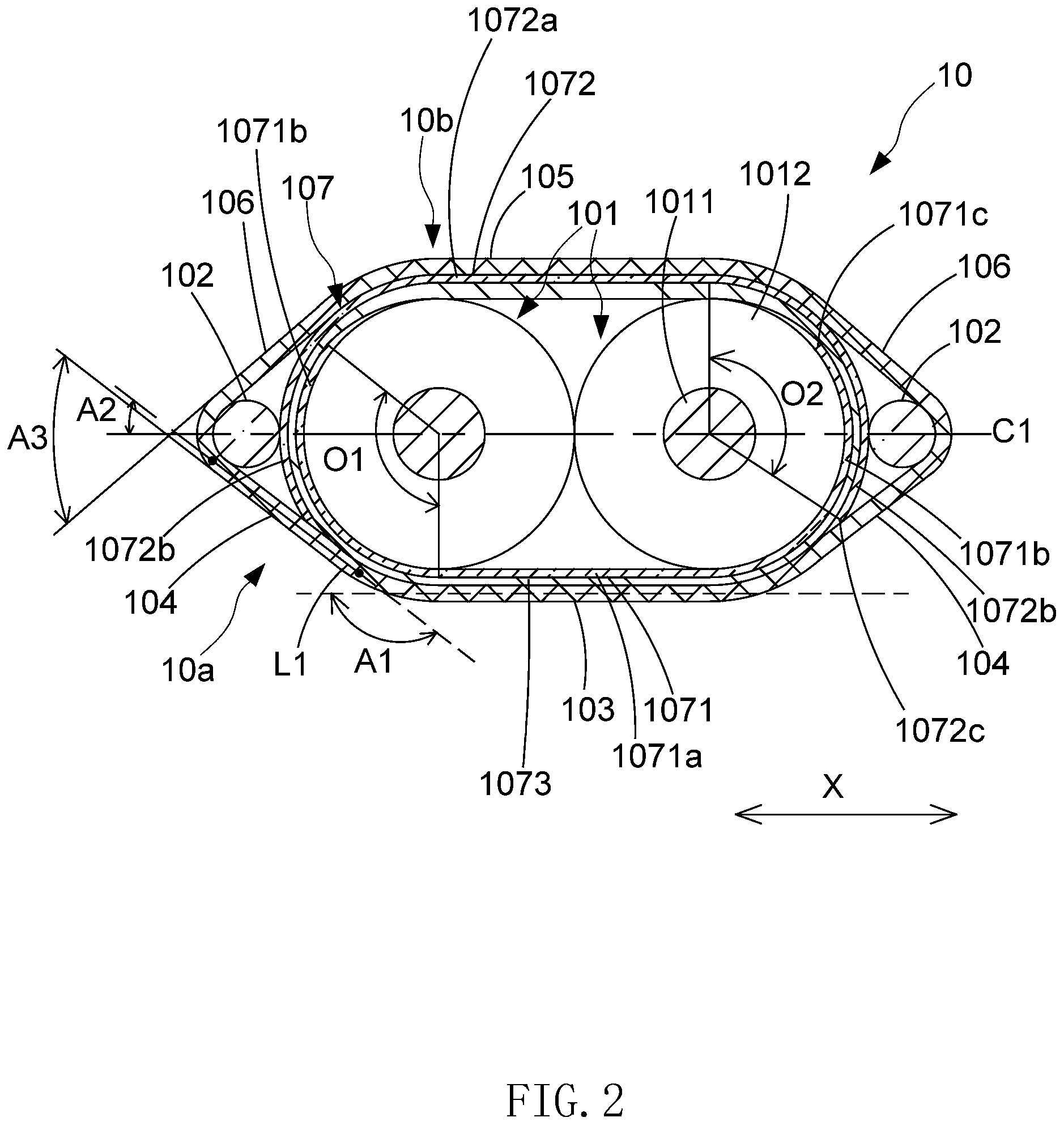 Patent US11783965 Figure 2 – Flat cable assembly