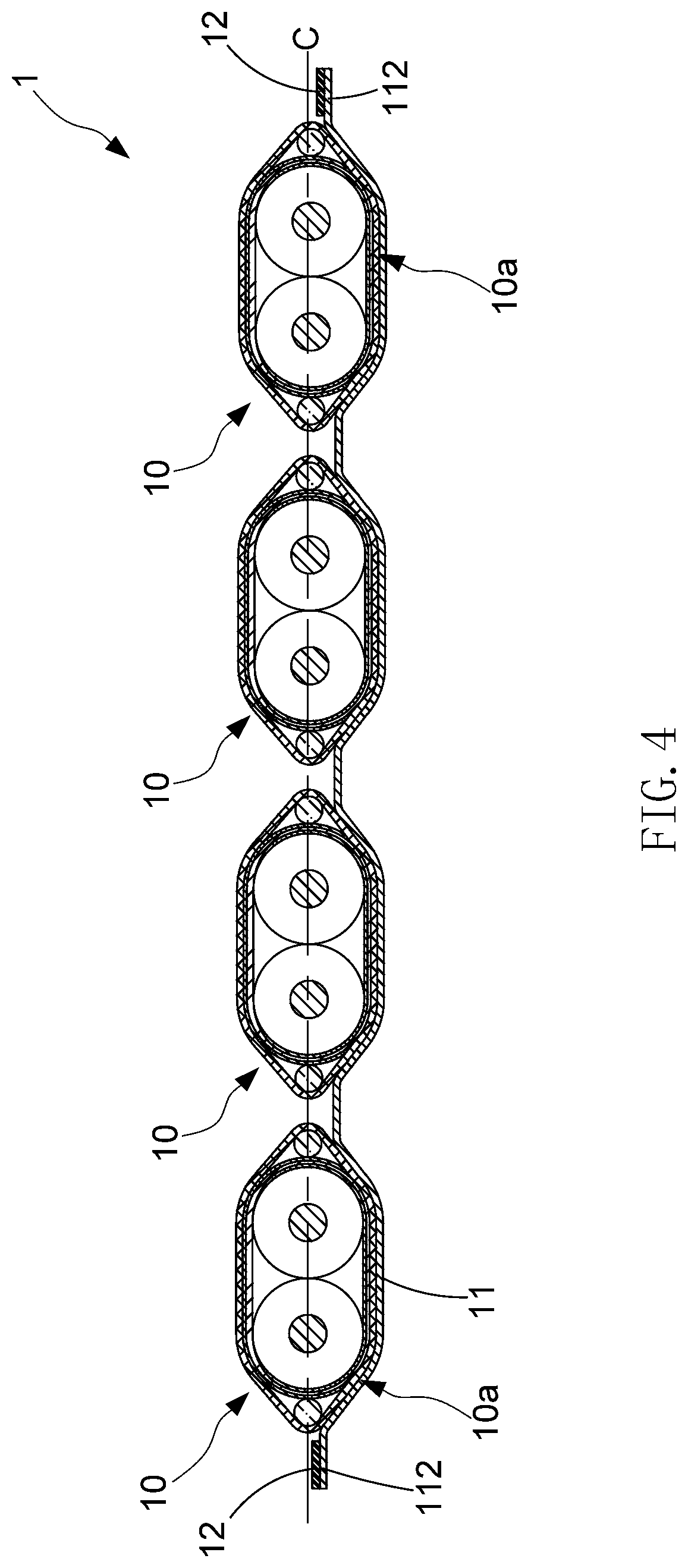Patent US11783965 Figure 4 – Flat cable assembly