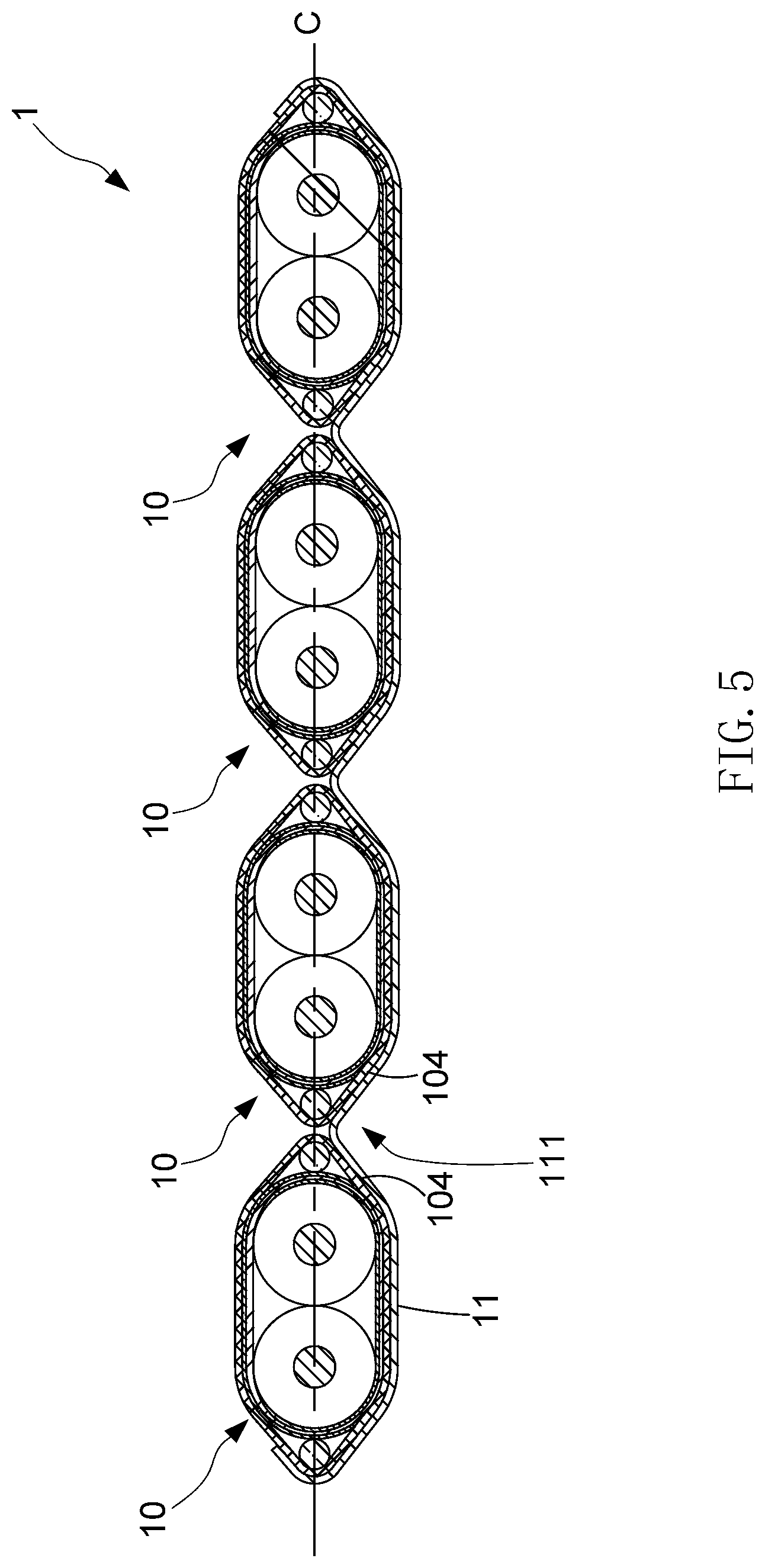 Patent US11783965 Figure 5 – Flat cable assembly