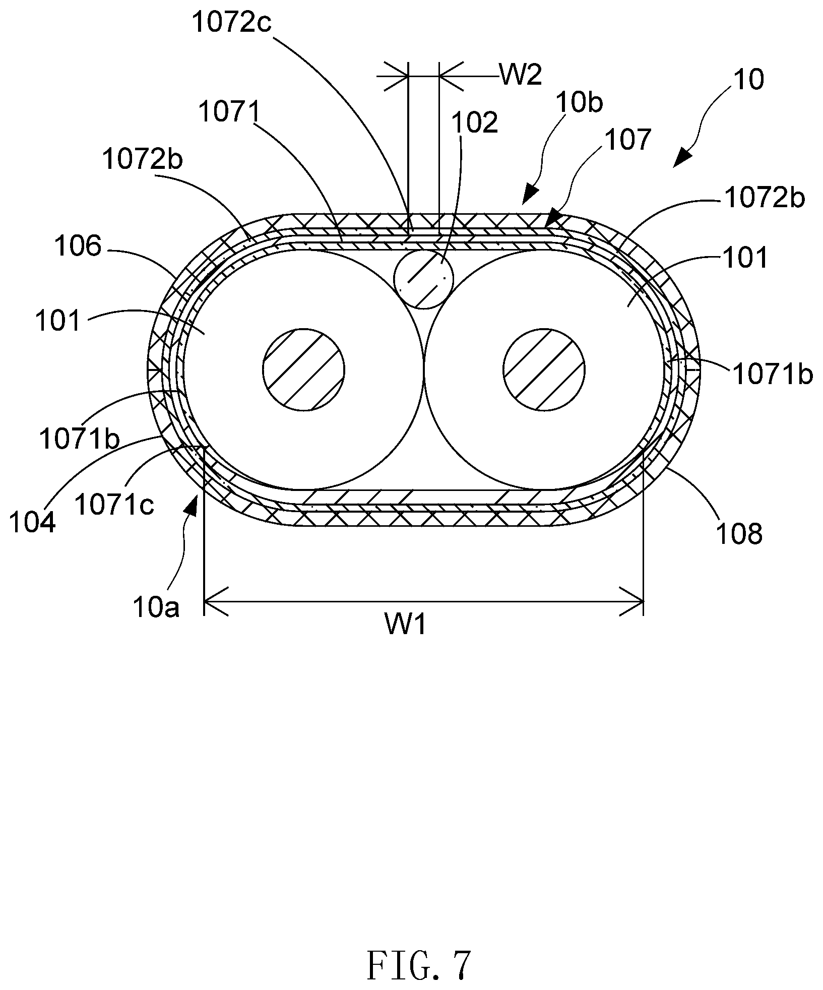 Patent US11783965 Figure 7 – Flat cable assembly