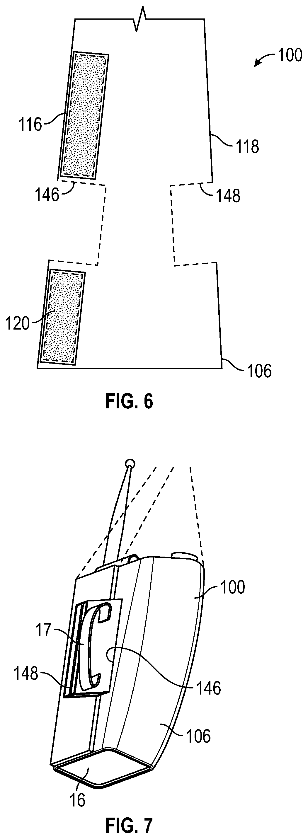 Patent US11783966 Figure 6 – Flame and heat resistant, releasably connectable wrap for a portable radio, remote speaker microphone, and the cord therebetween