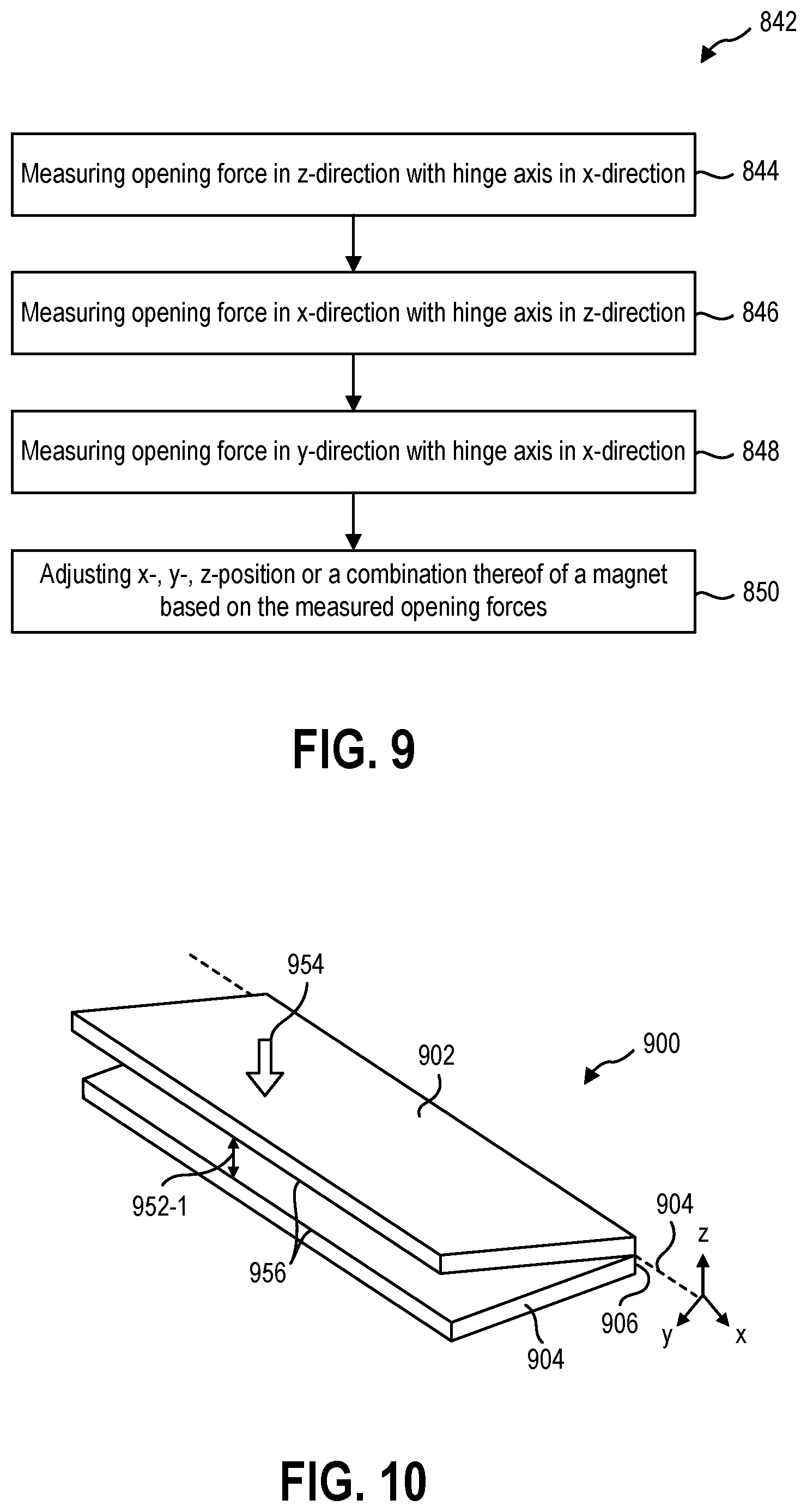 Patent US11783978 Figure 5 – Adjustable closure magnet for hinged device with assisted open