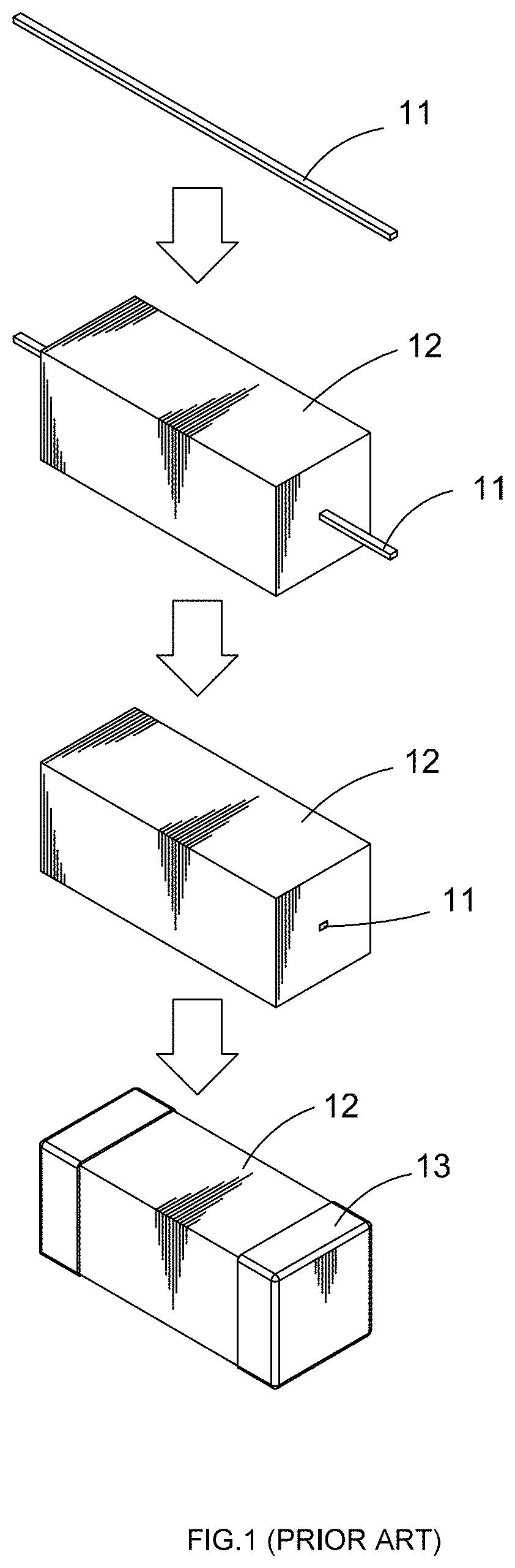 Patent US11783992 Figure 1 – Integrally-formed inductor and a fabricatin method thereof