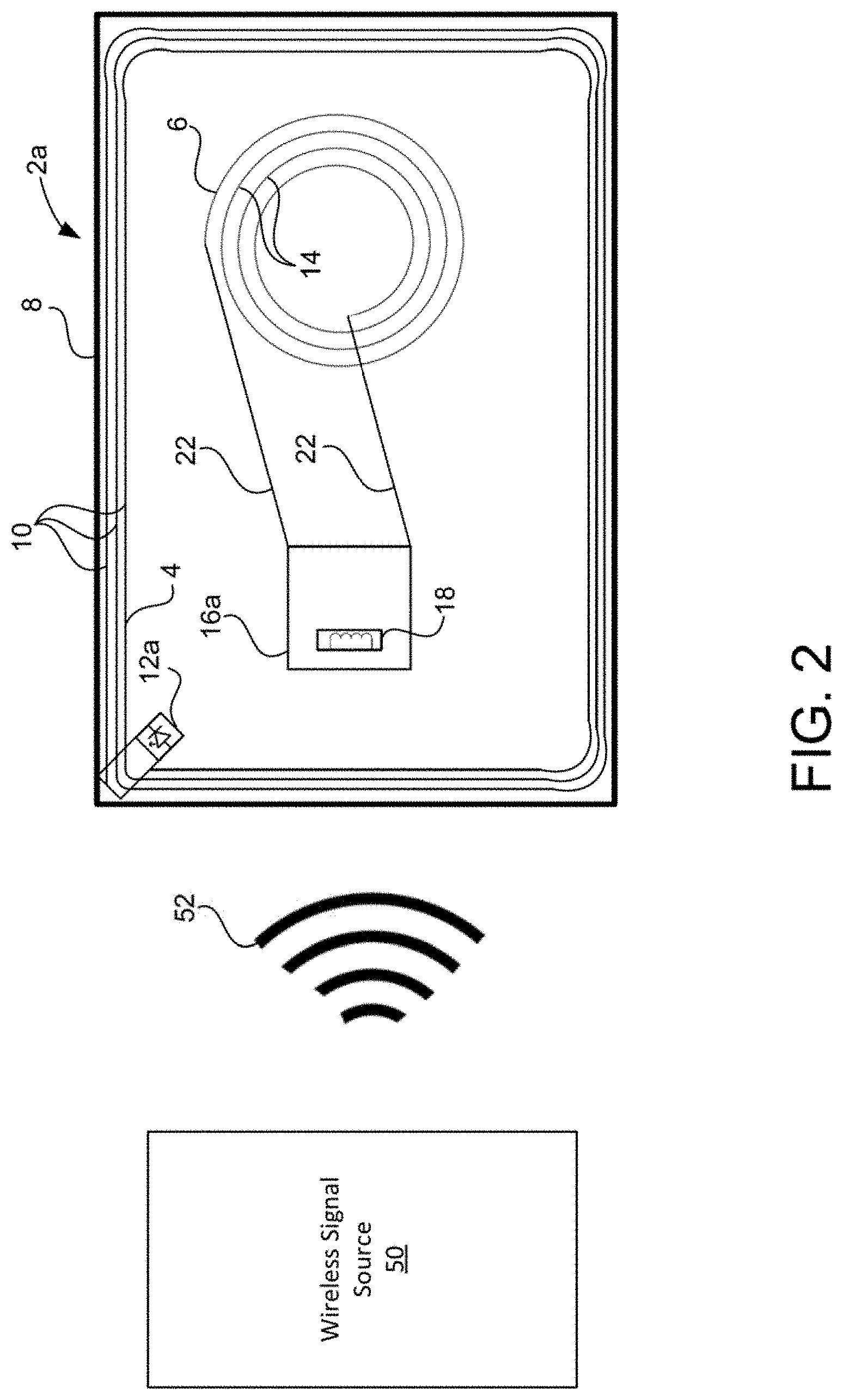Patent US11783997 Figure 2 – Multiple interface electronic card