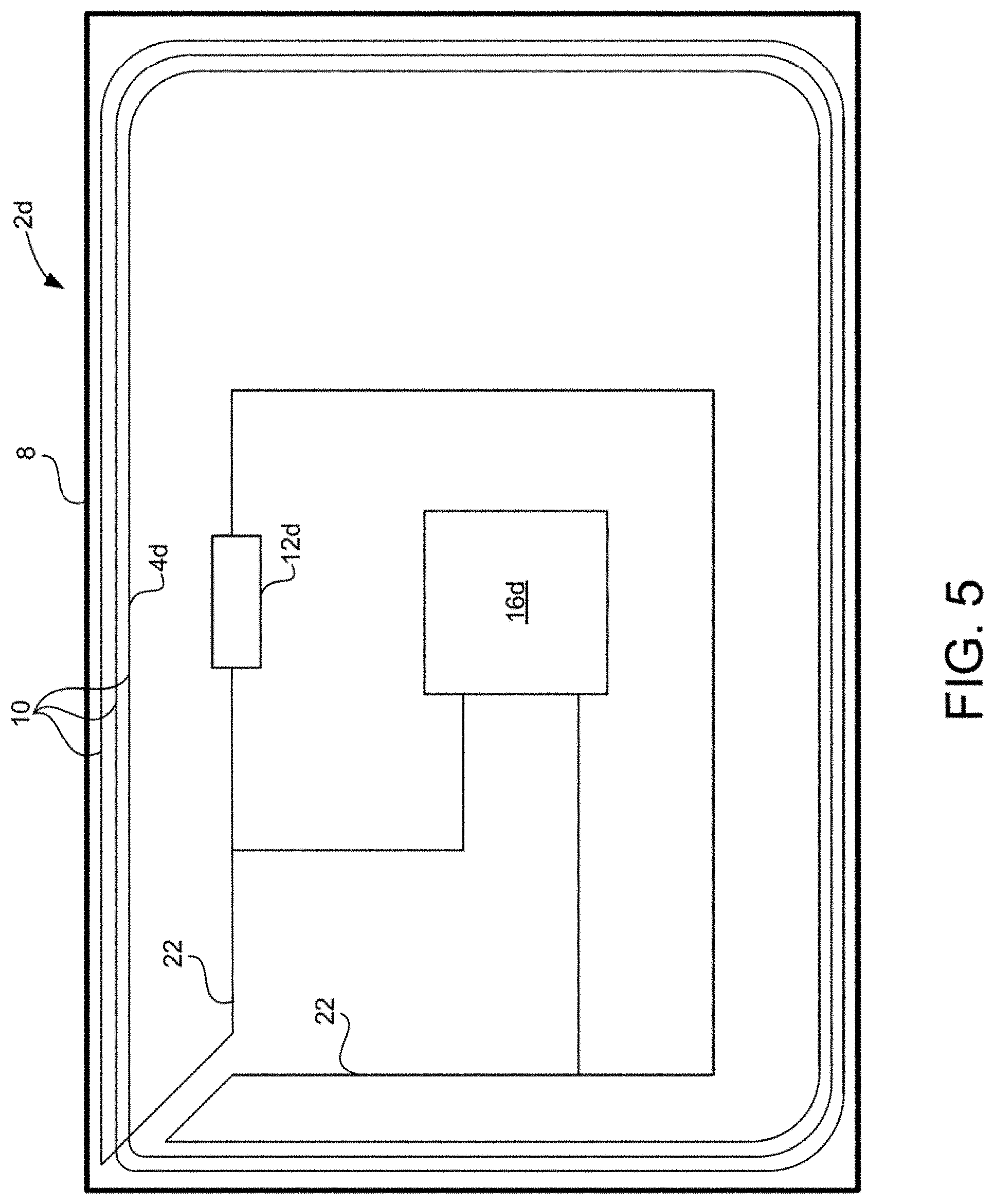 Patent US11783997 Figure 5 – Multiple interface electronic card