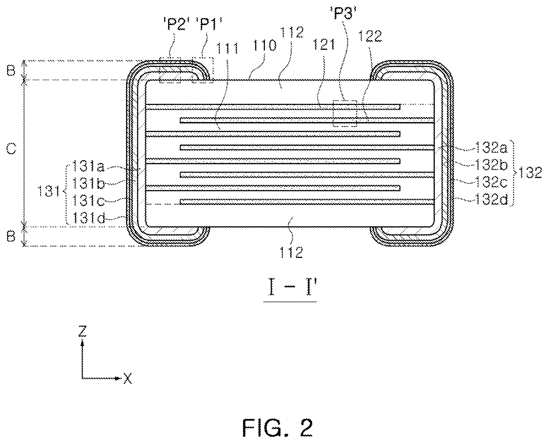 Patent US11784002 Figure 2 – Ceramic electronic component