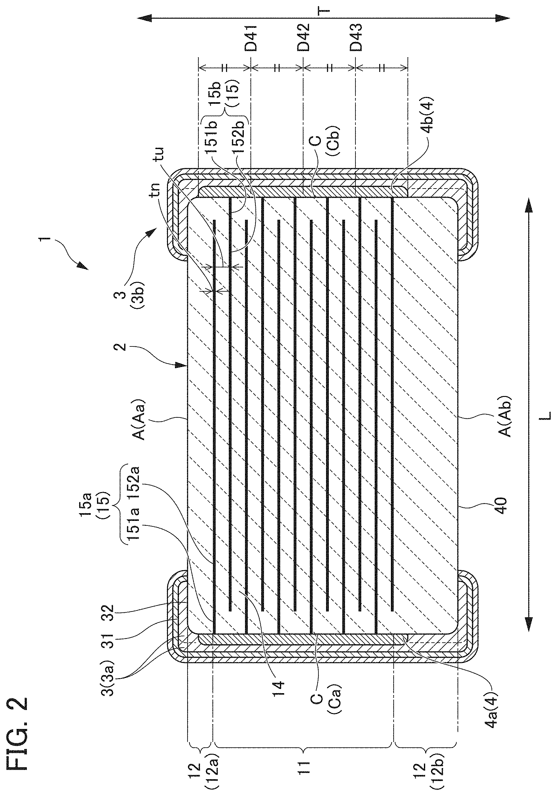 Patent US11784003 Figure 2 – Electronic component
