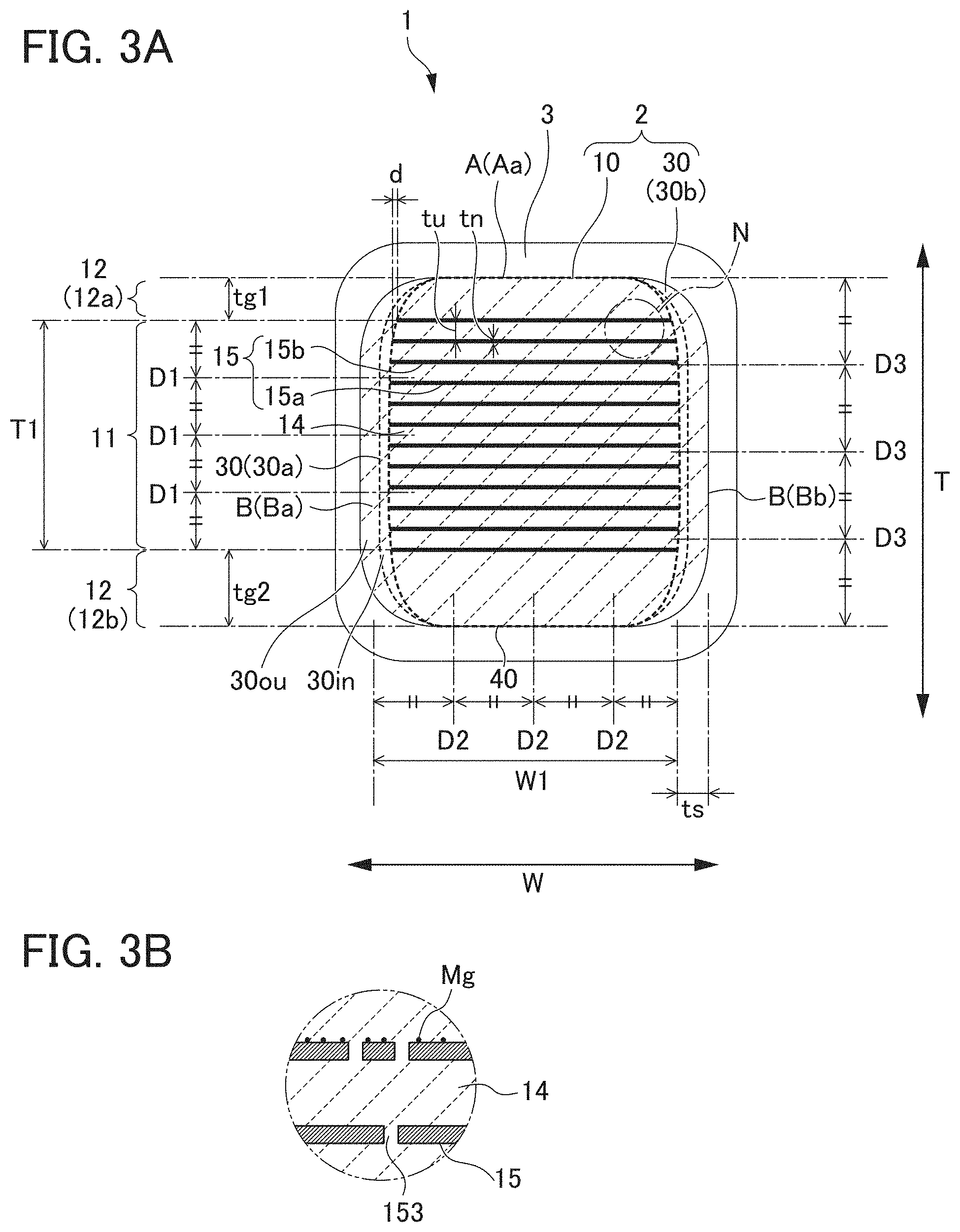 Patent US11784003 Figure 3 – Electronic component