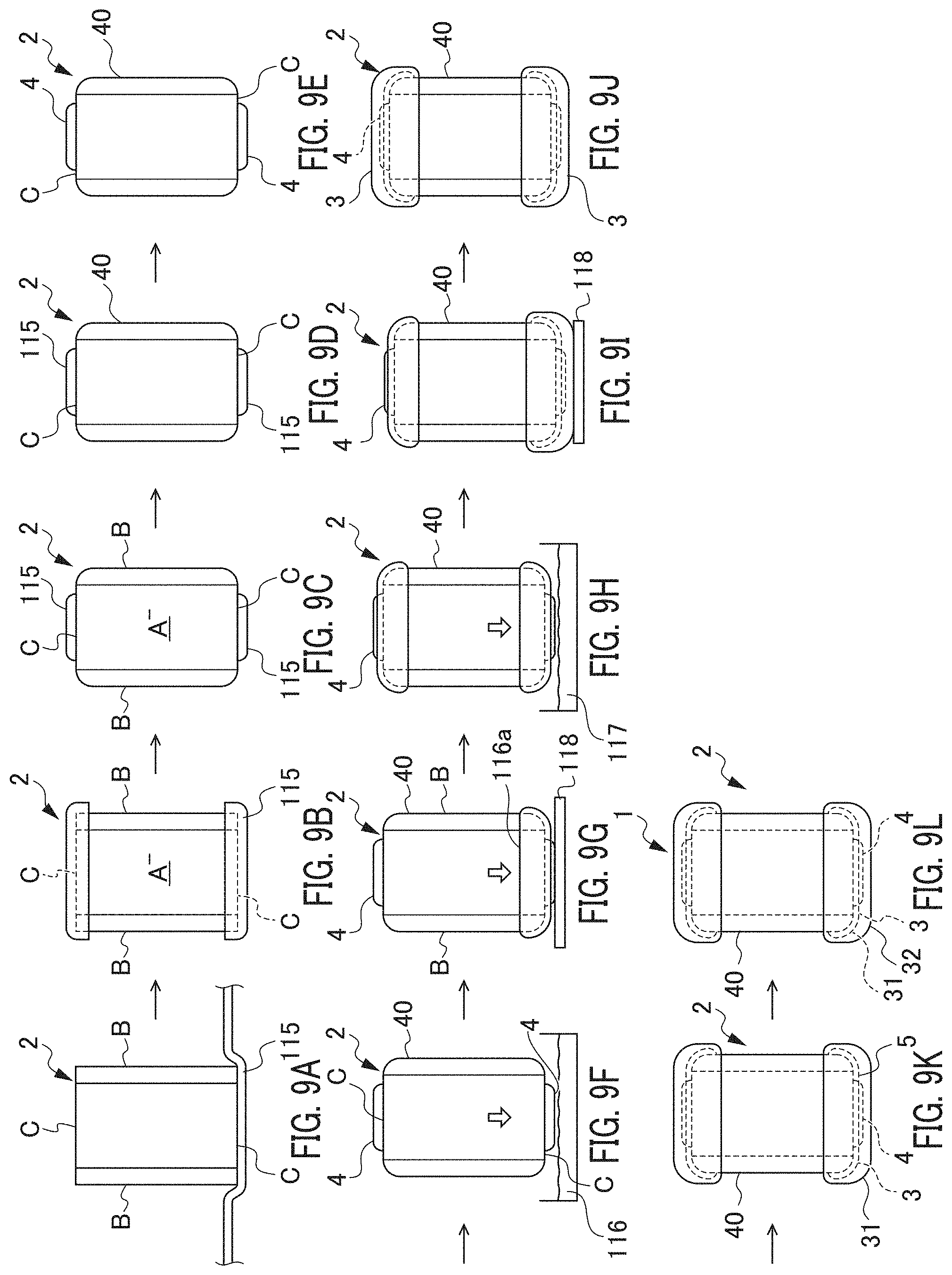 Patent US11784003 Figure 9 – Electronic component