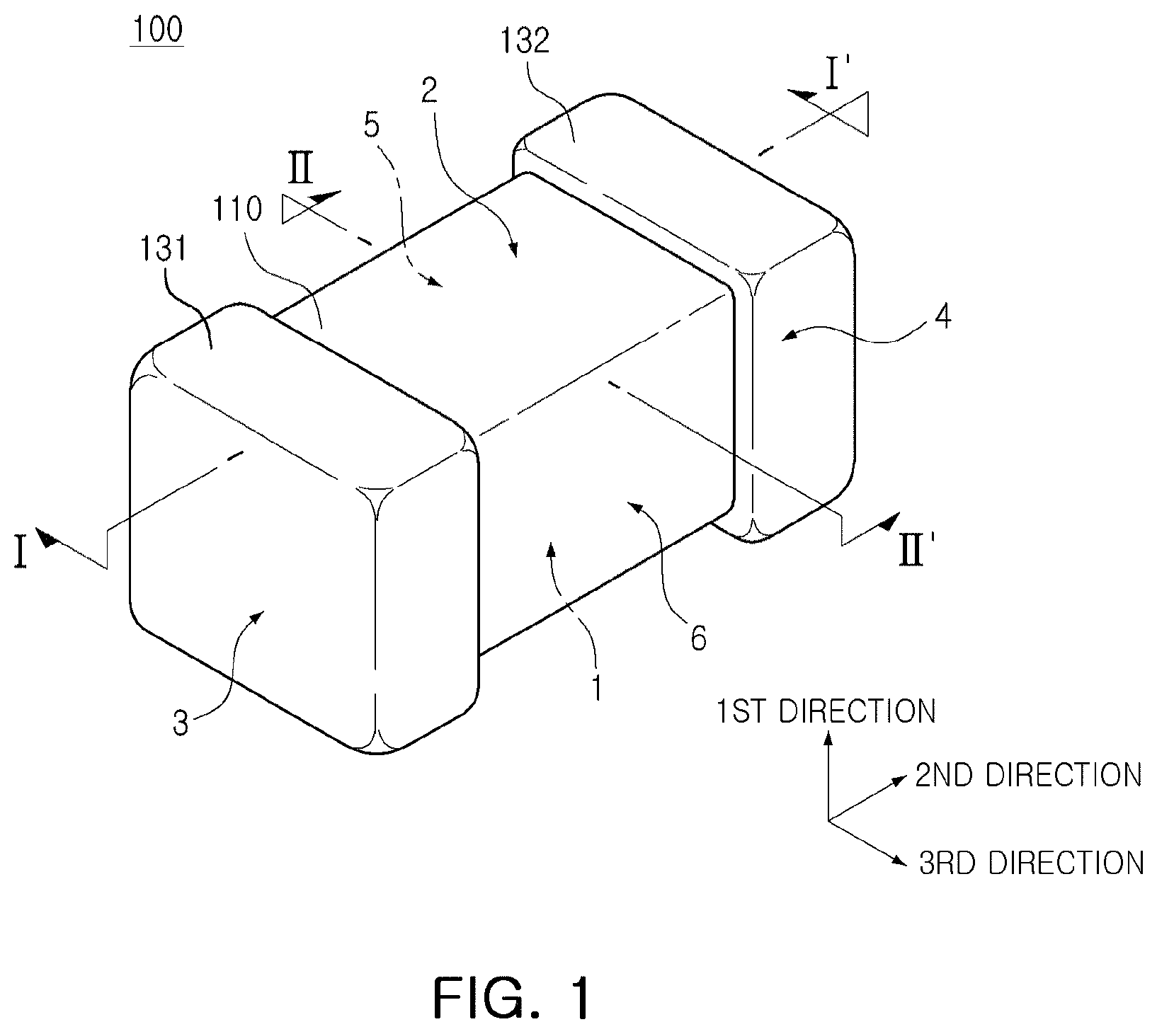 Patent US11784004 Figure 1 – Ceramic electronic component and method of manufacturing the same