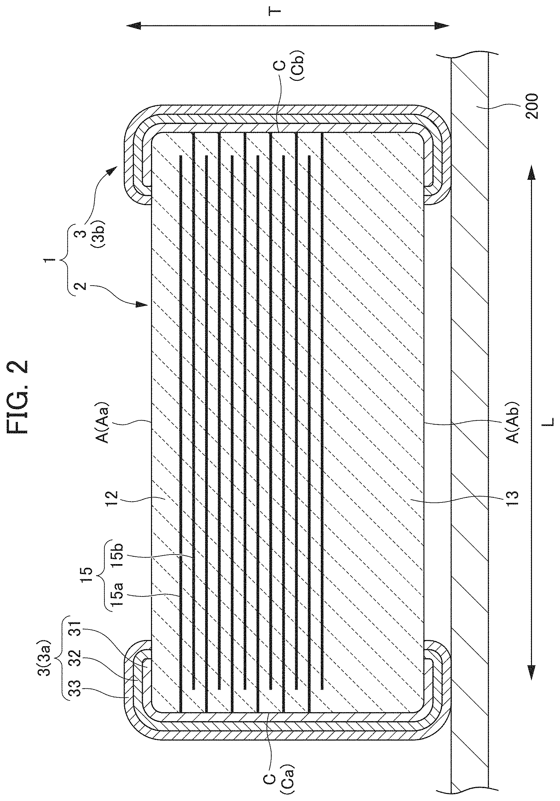 Patent US11784006 Figure 2 – Multilayer ceramic capacitor