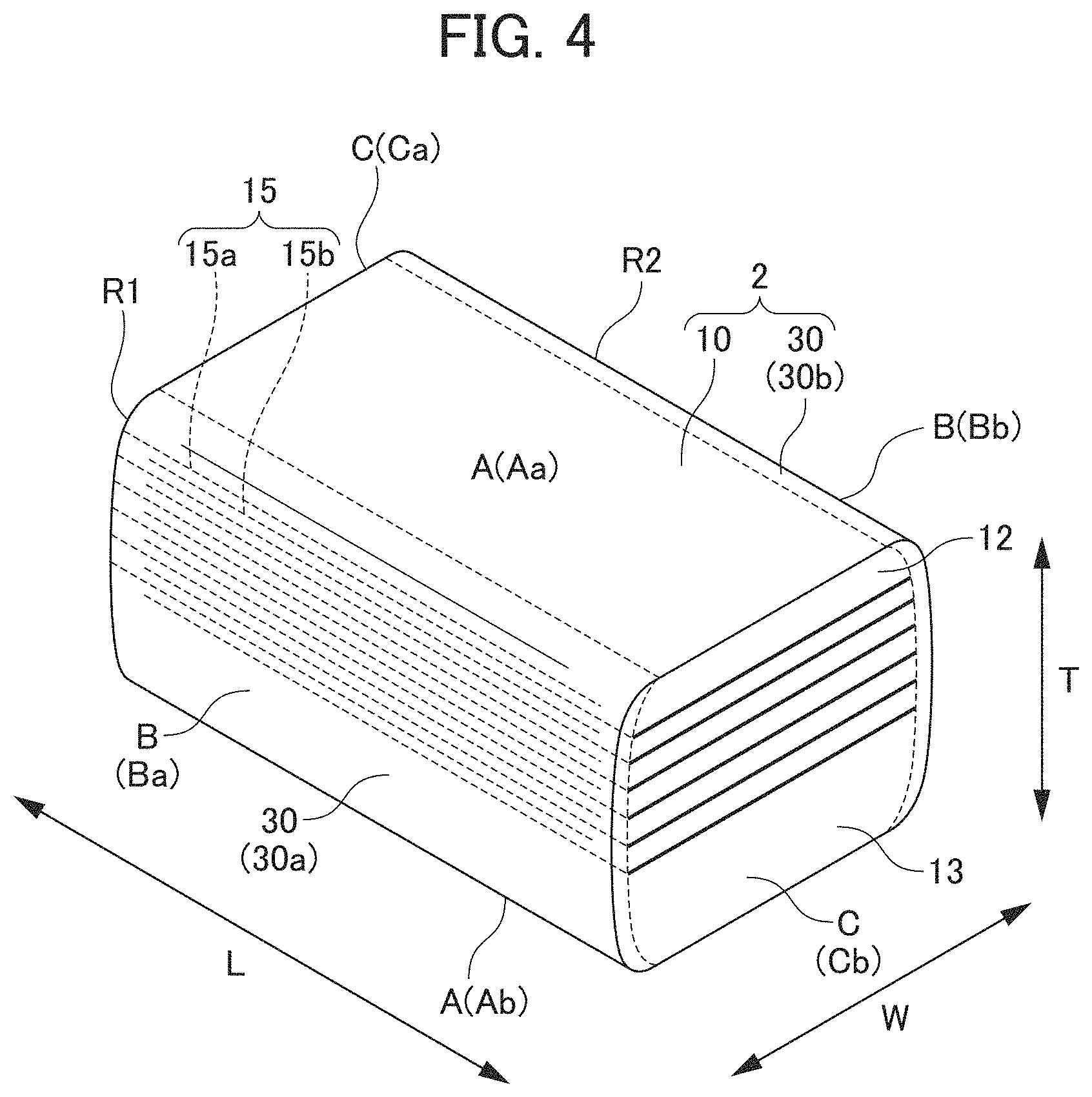 Patent US11784006 Figure 4 – Multilayer ceramic capacitor