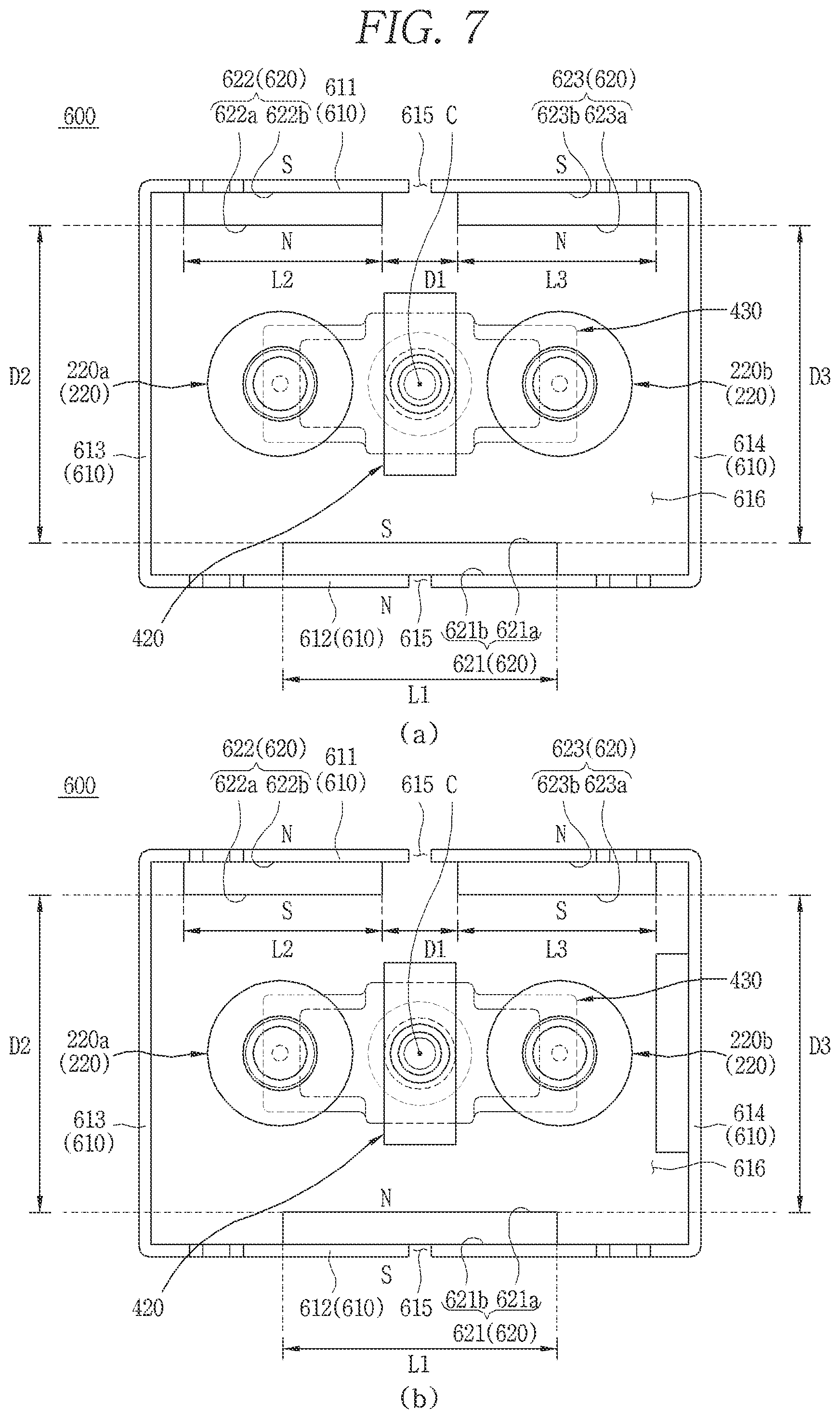 Patent US11784018 Figure 7 – Arc path formation unit and direct current relay including same