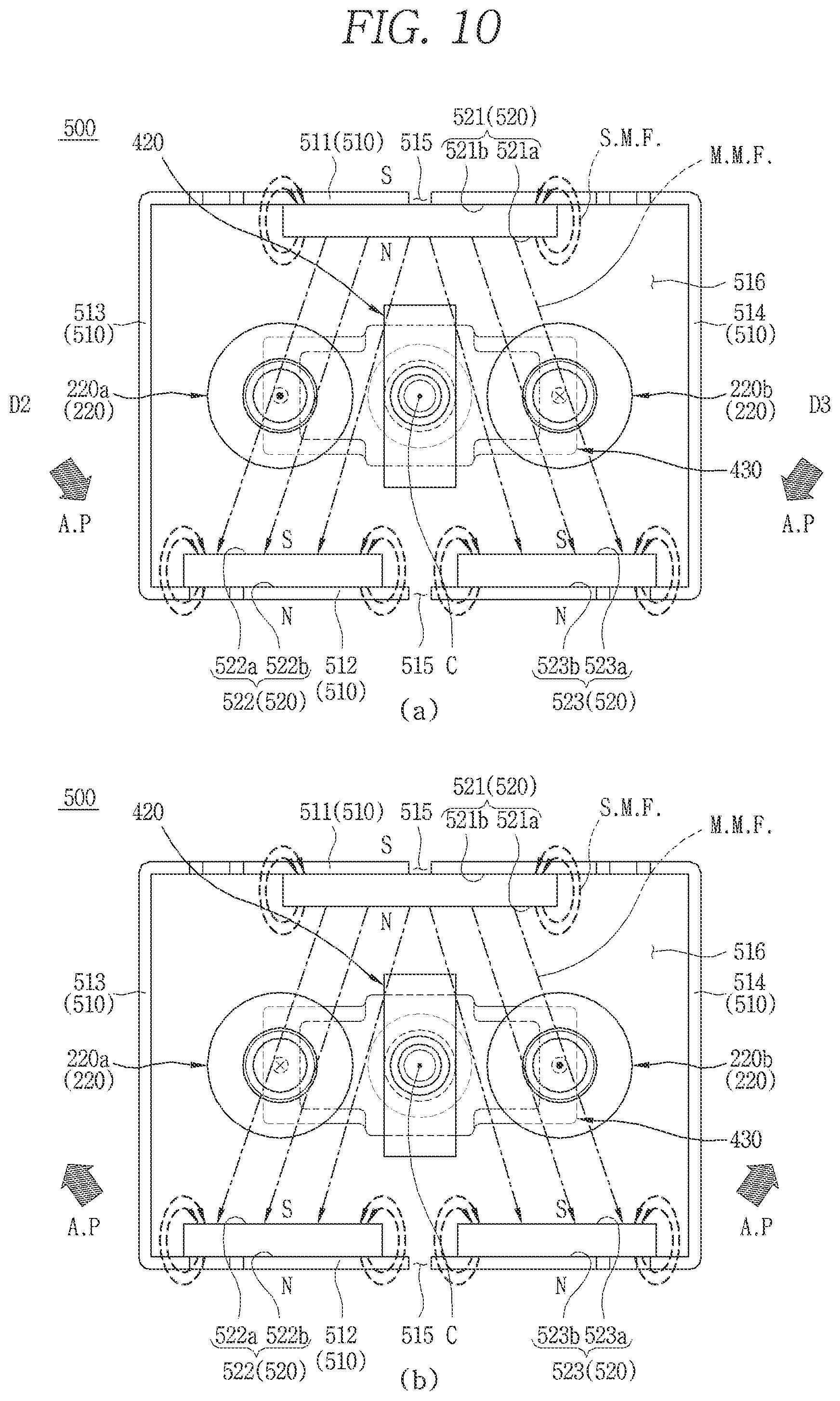 Patent US11784018 Figure 10 – Arc path formation unit and direct current relay including same