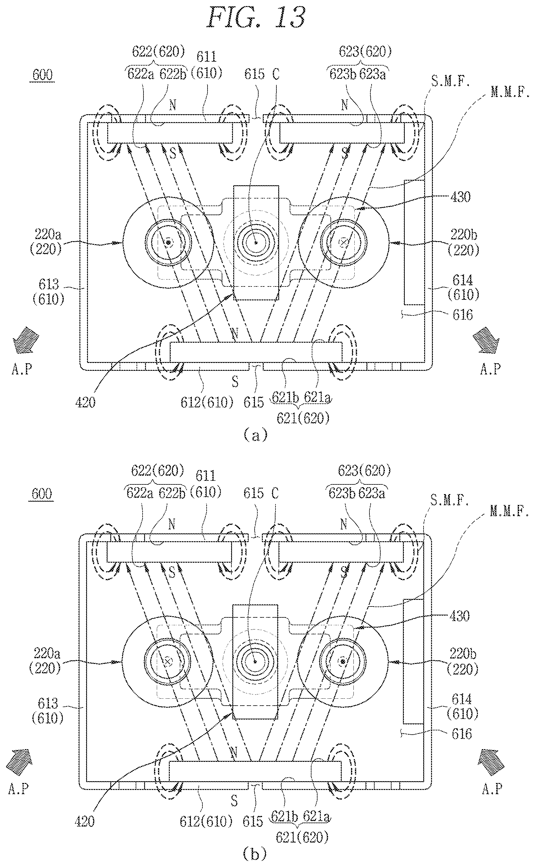 Patent US11784018 Figure 13 – Arc path formation unit and direct current relay including same