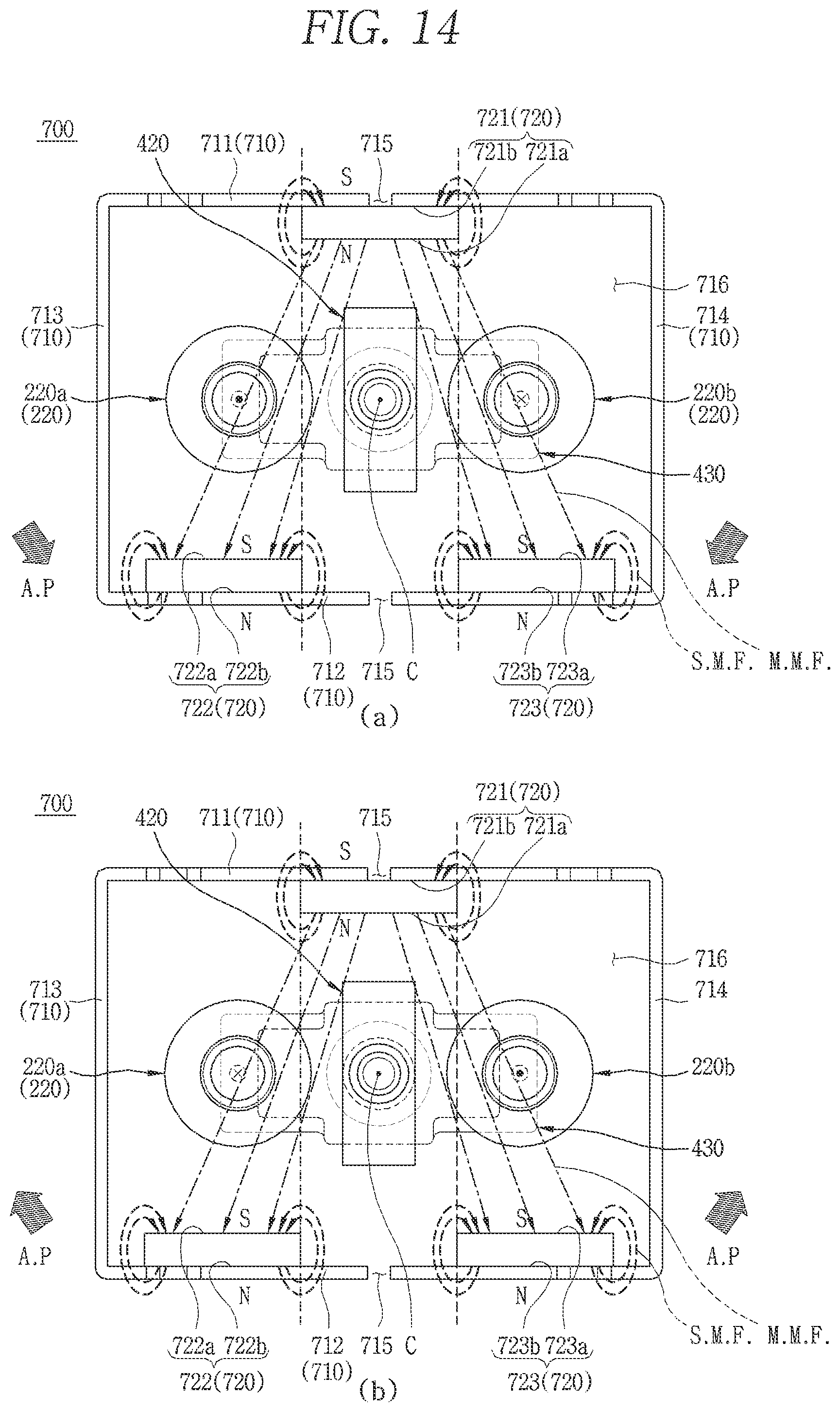 Patent US11784018 Figure 14 – Arc path formation unit and direct current relay including same