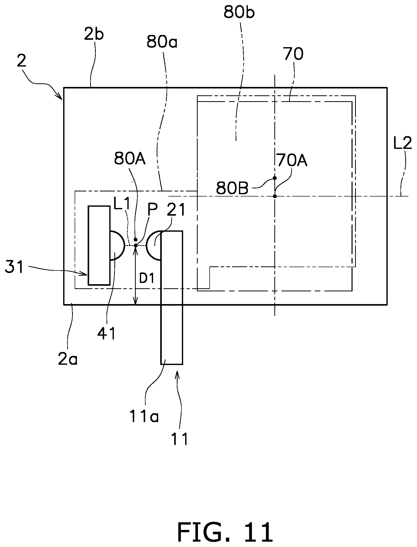 Patent US11784019 Figure 11 – Electromagnetic relay with magnetic arc extension