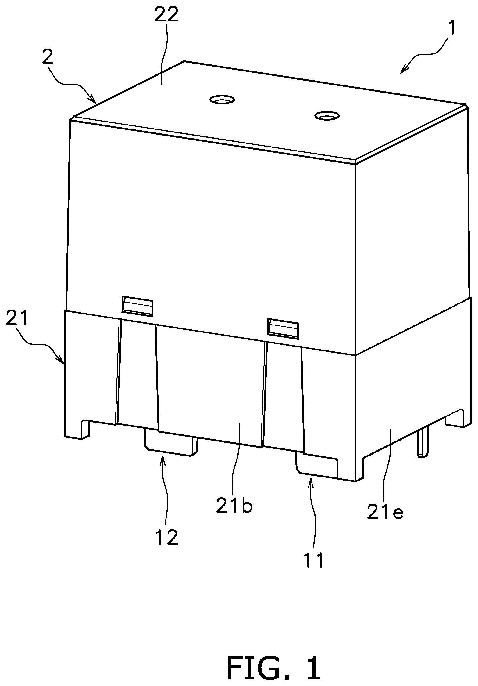 Patent US11784020 Figure 1 – Electromagnetic relay