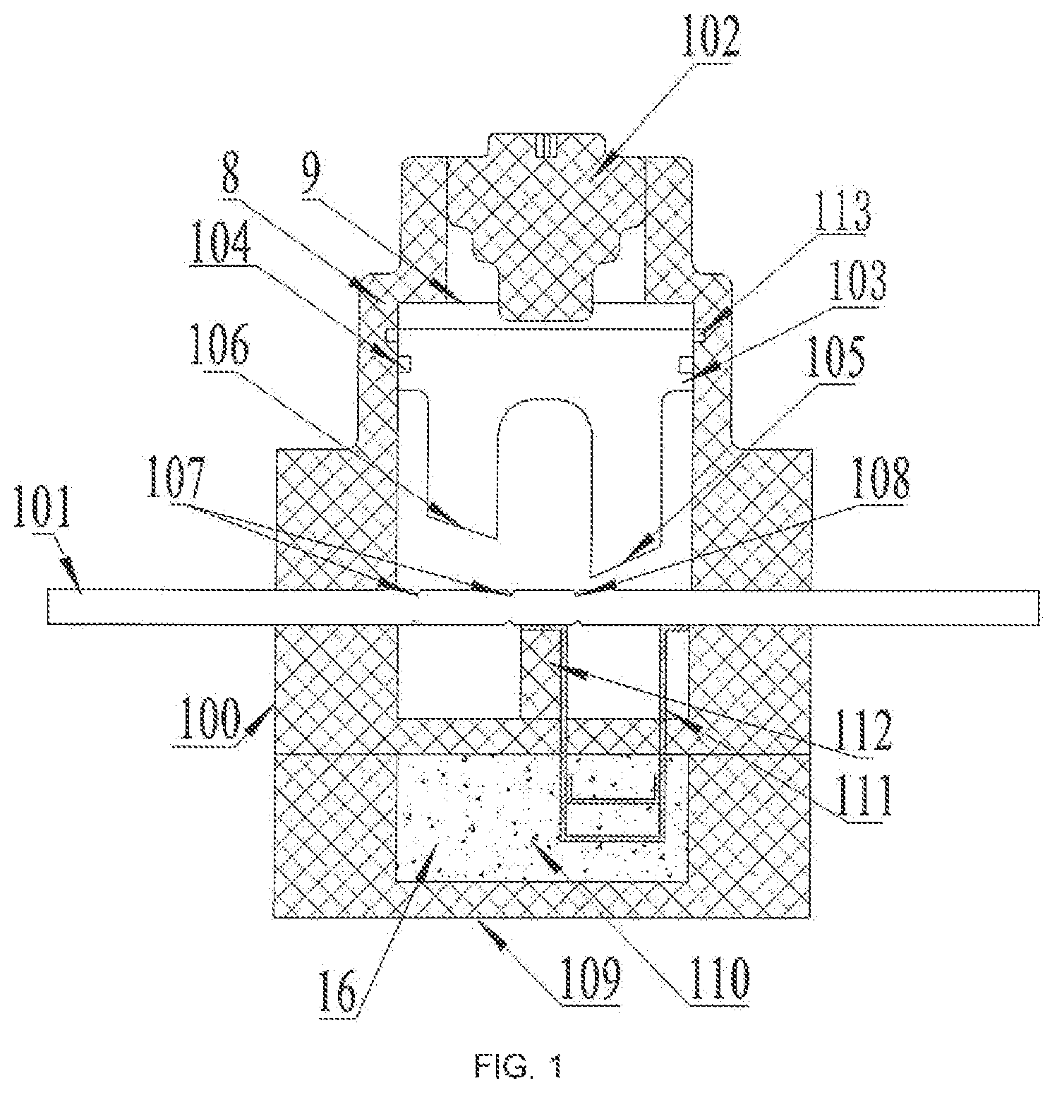 Patent US11784021 Figure 1 – Mechanical breaking and fusing combined multi-fracture excitation fuse