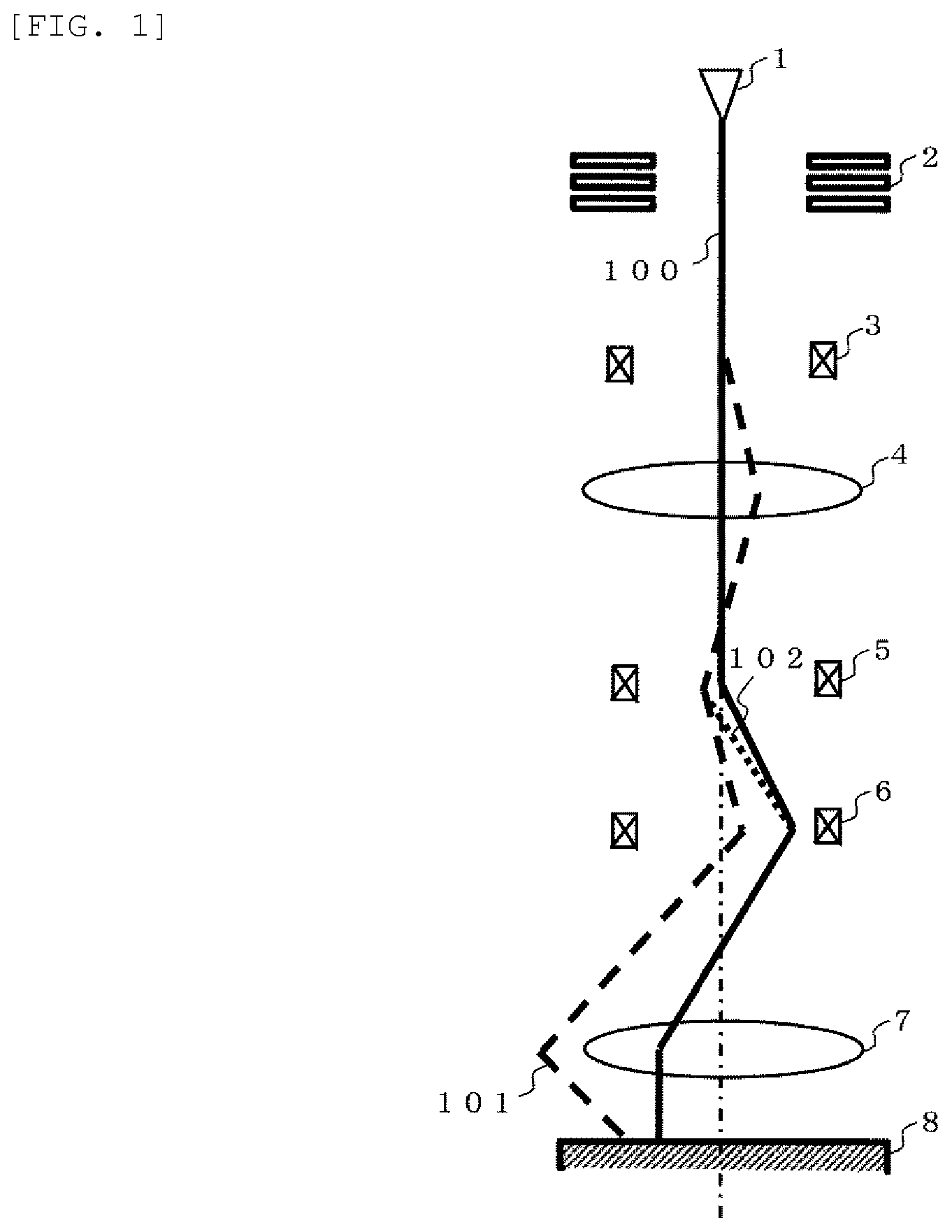 Patent US11784023 Figure 1 – Charged particle beam apparatus