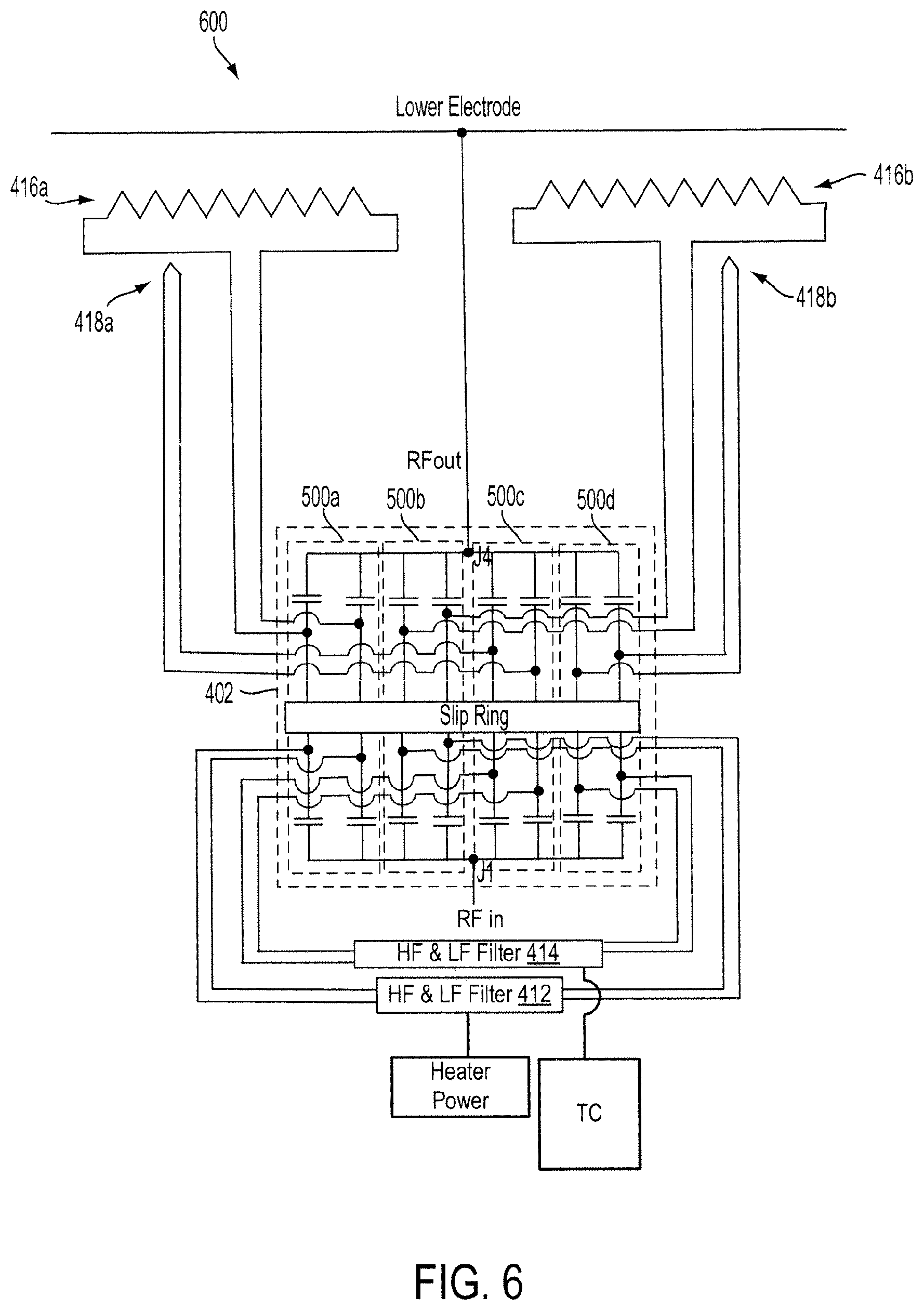 Patent US11784027 Figure 8 – Apparatuses and methods for avoiding electrical breakdown from RF terminal to adjacent non-RF terminal