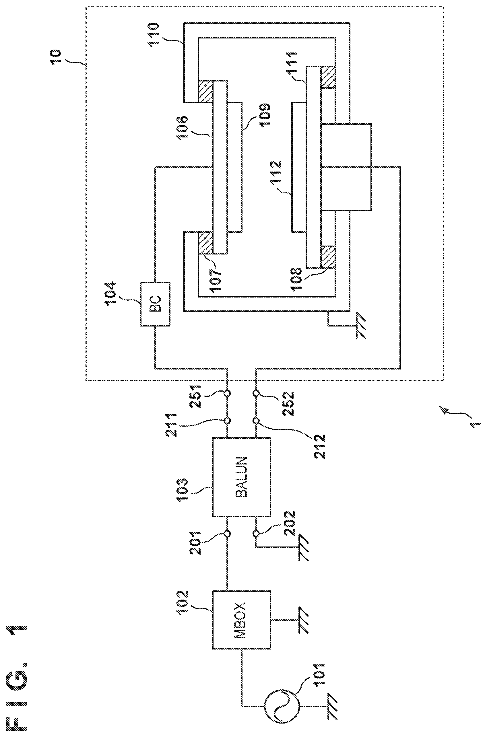 Patent US11784030 Figure 1 – Plasma processing apparatus