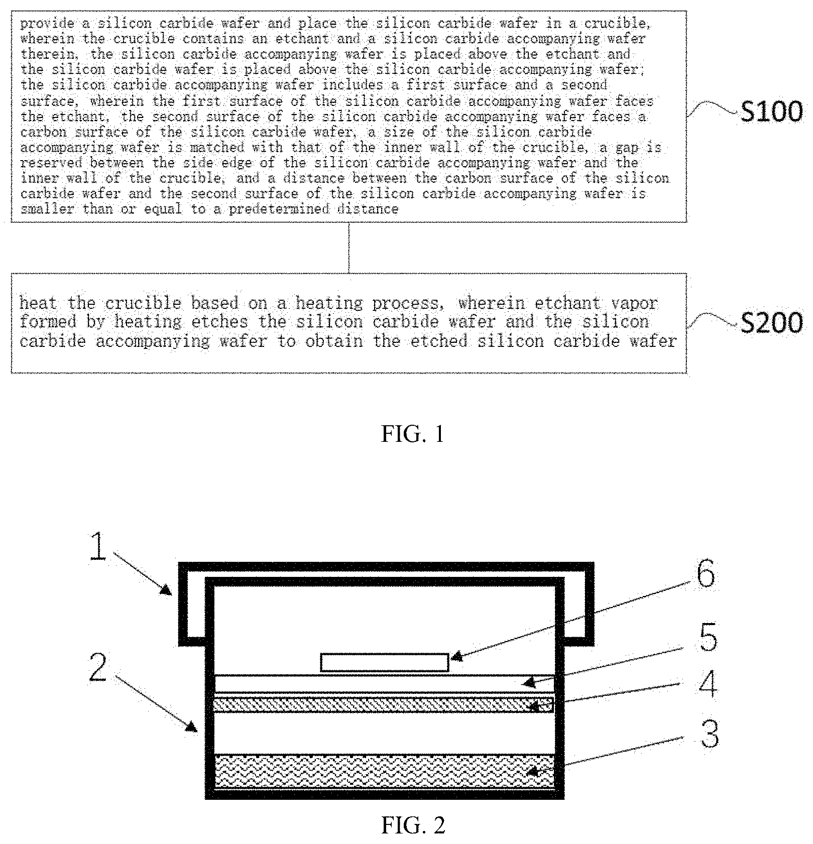 Patent US11784038 — Method and device for preferential etching of dislocation of silicon carbide wafer — Figure 1
