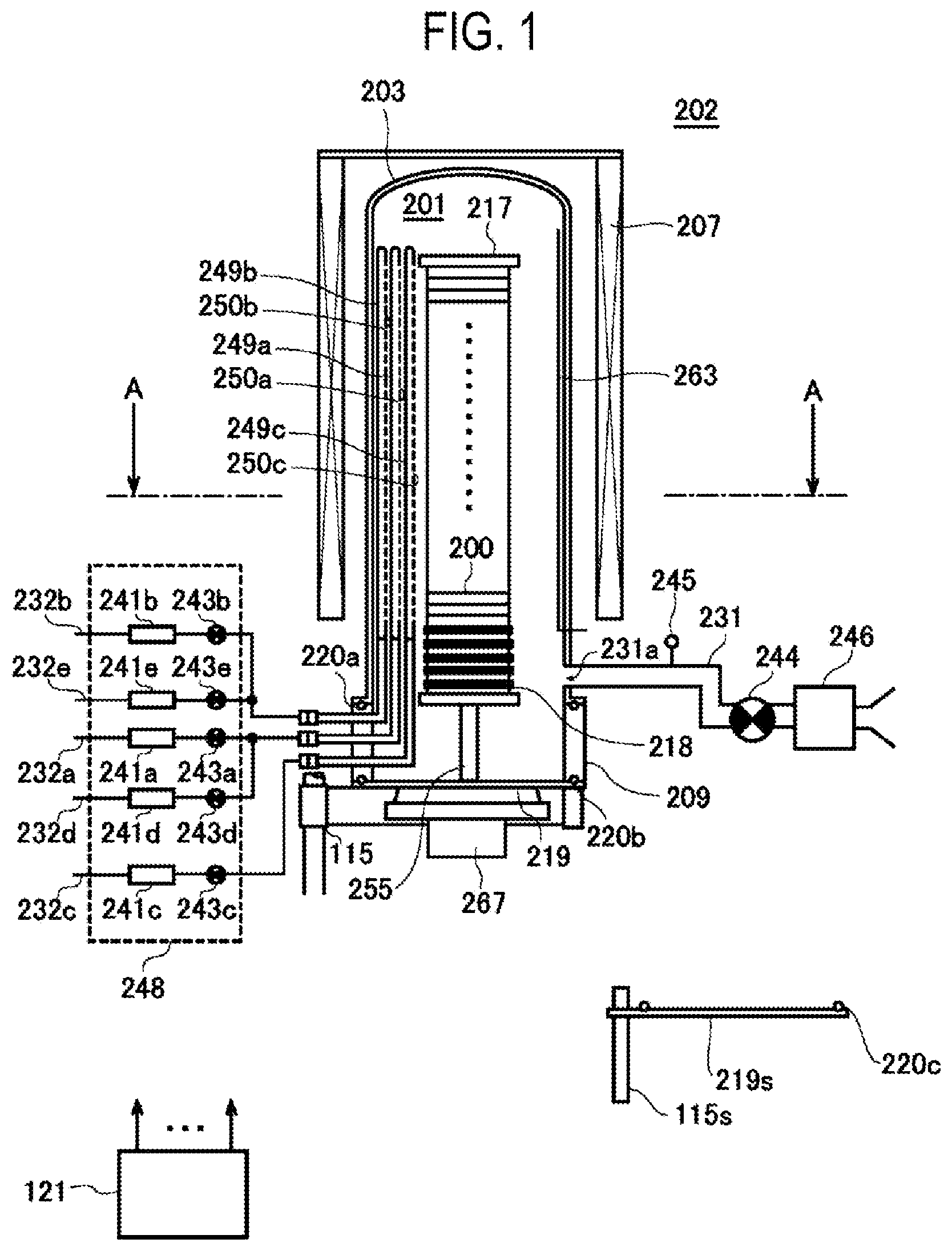 Patent US11784044 Figure 1 – Method of processing substrate, method of manufacturing semiconductor device, substrate processing apparatus, and recording medium