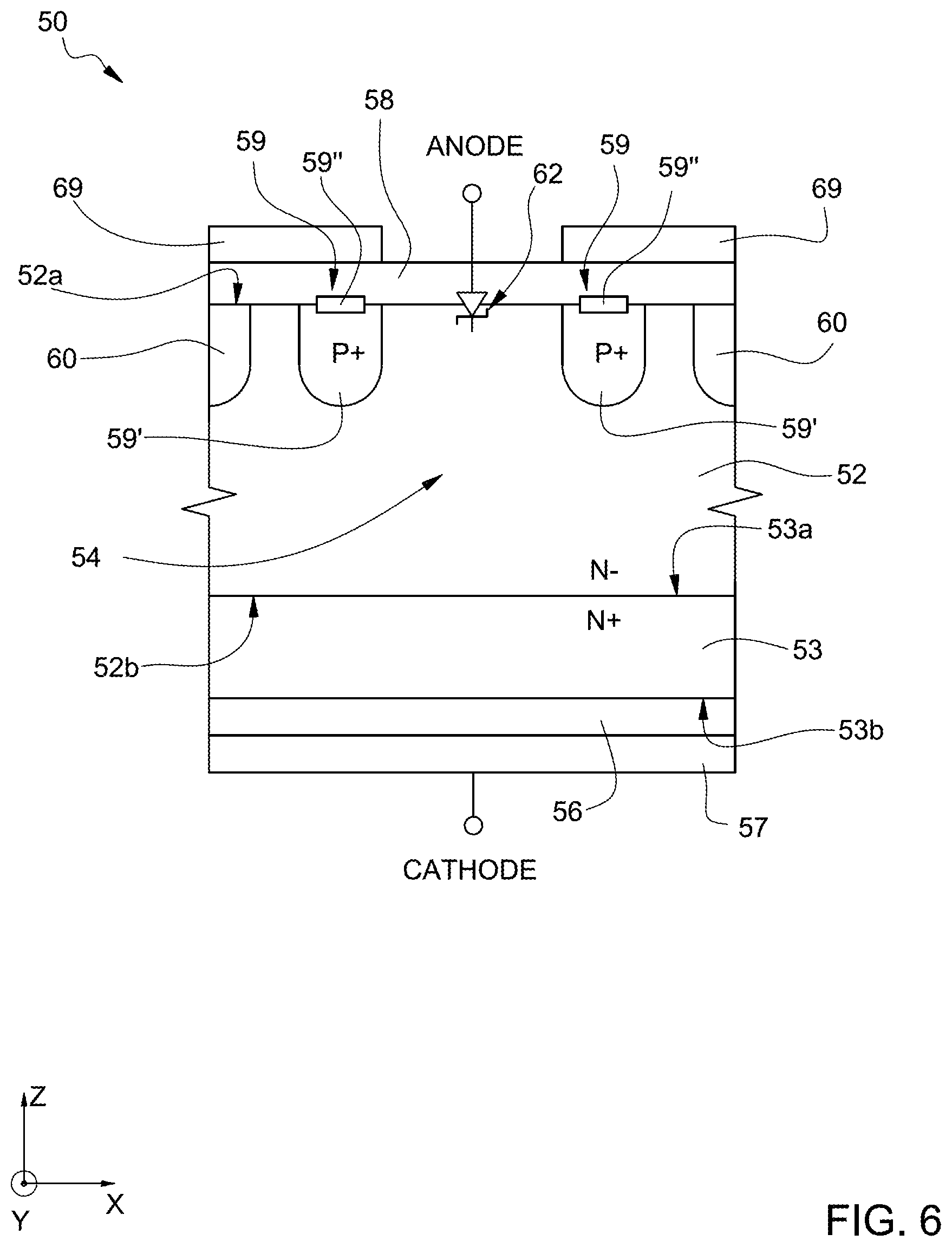 Patent US11784049 Figure 4 – Method for manufacturing a sic electronic device with reduced handling steps, and sic electronic device
