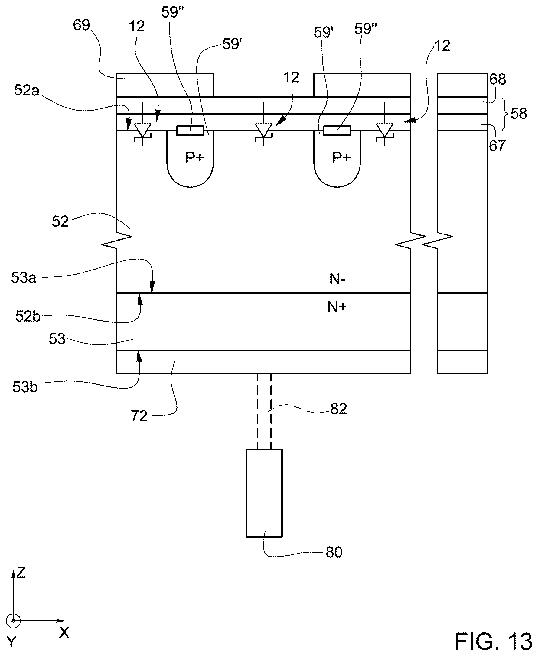 Patent US11784049 Figure 8 – Method for manufacturing a sic electronic device with reduced handling steps, and sic electronic device