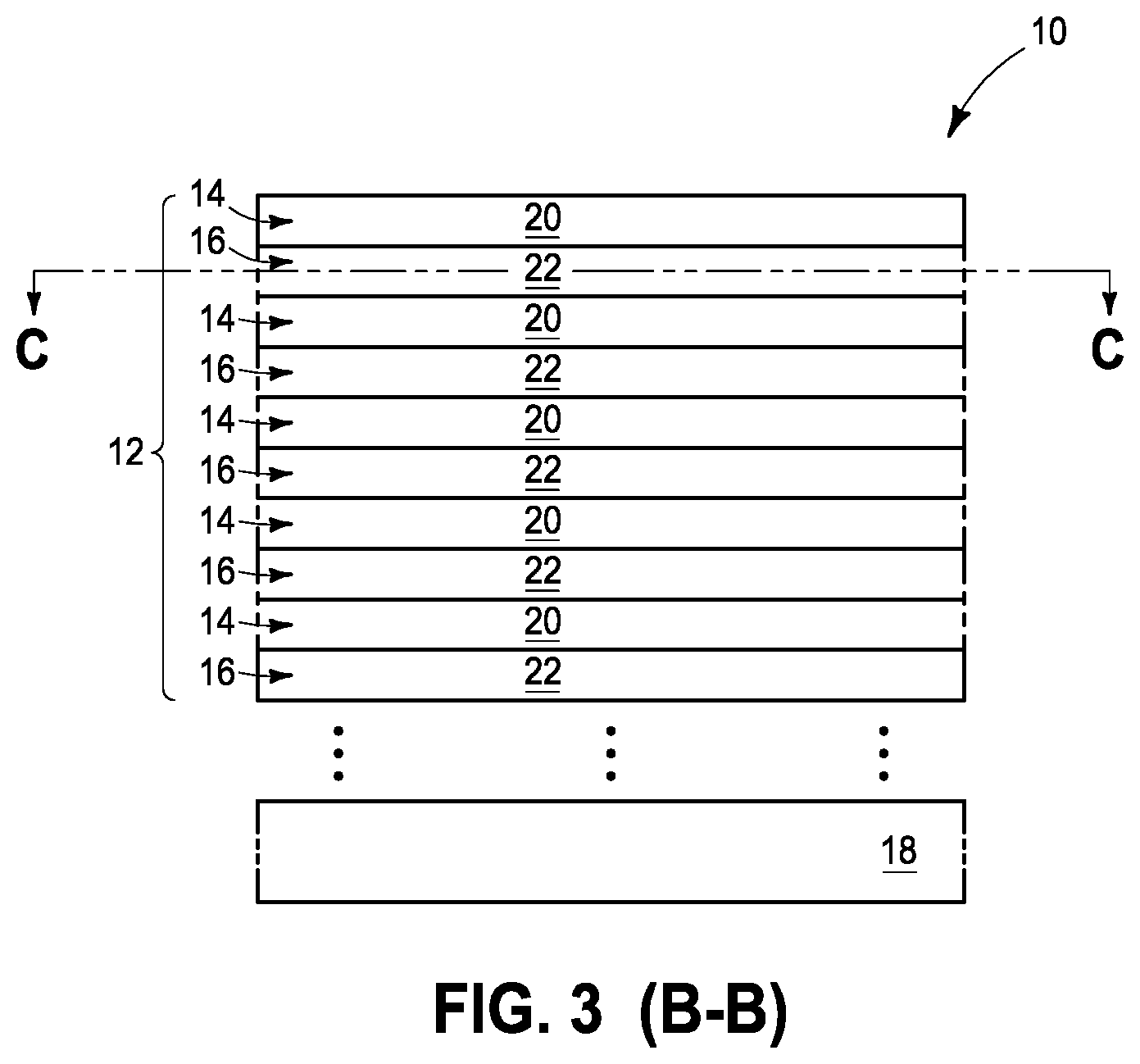 Patent US11784058 Figure 2 – Integrated structures, capacitors and methods of forming capacitors